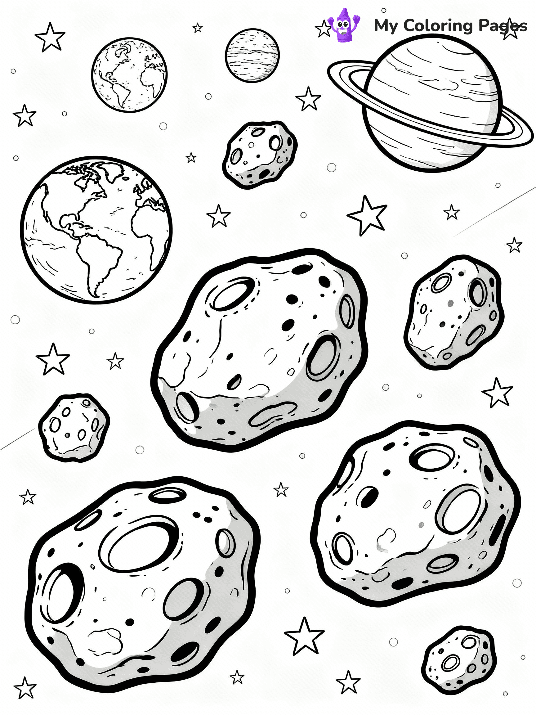 Solar System Coloring Pages - 4