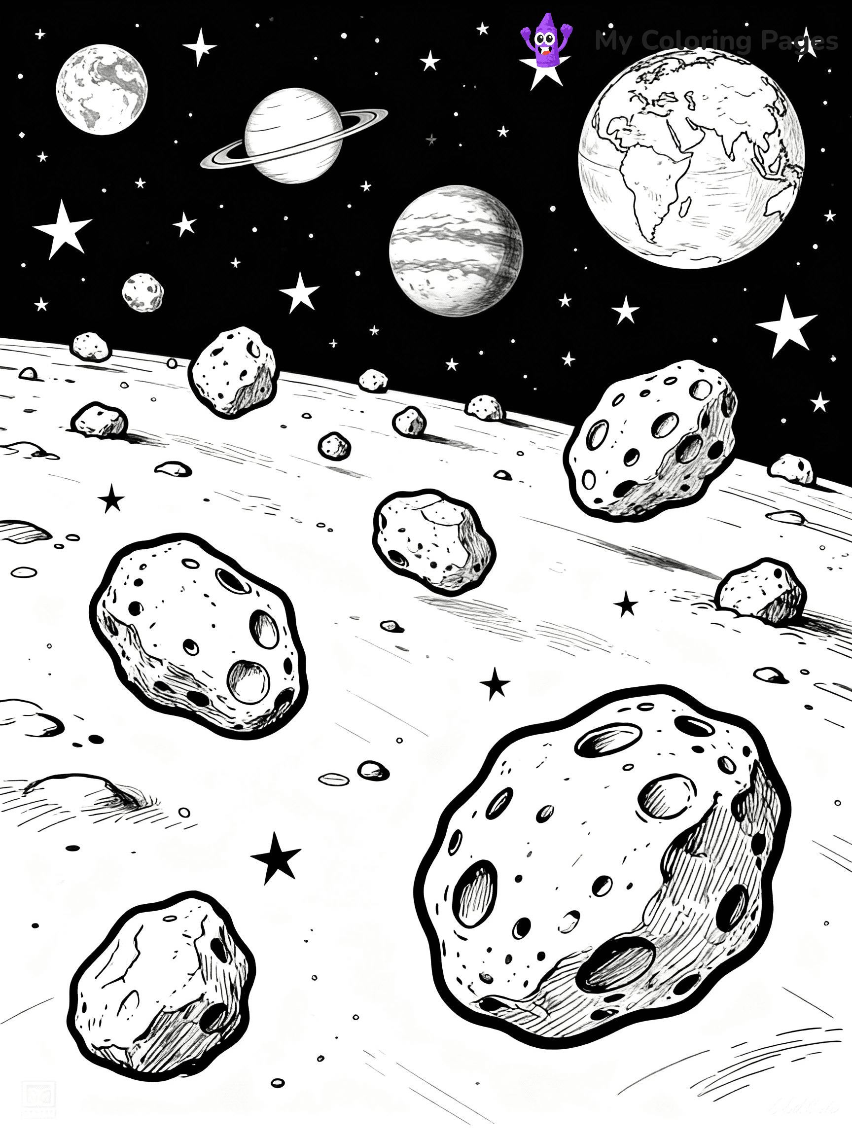 Solar System Coloring Pages - 3