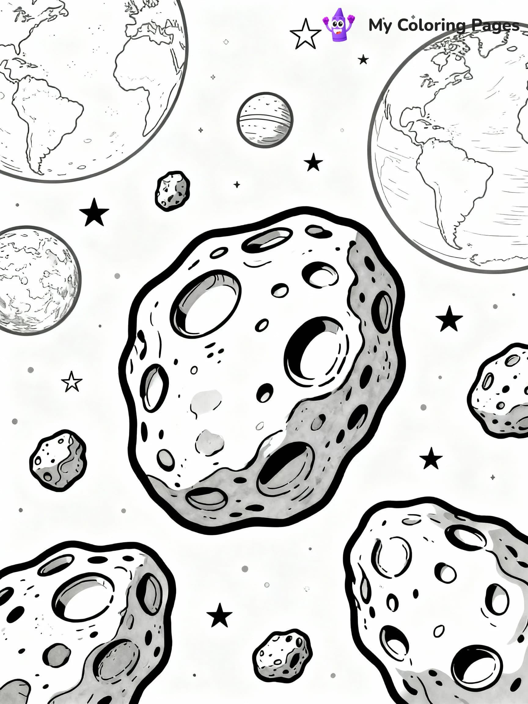 Solar System Coloring Pages - 1