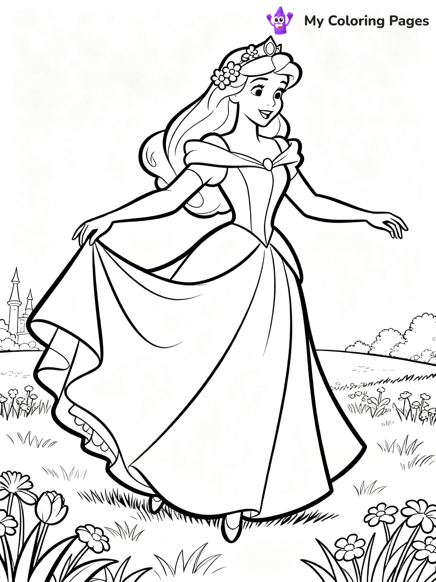 Sleeping Beauty Coloring Pages - 10
