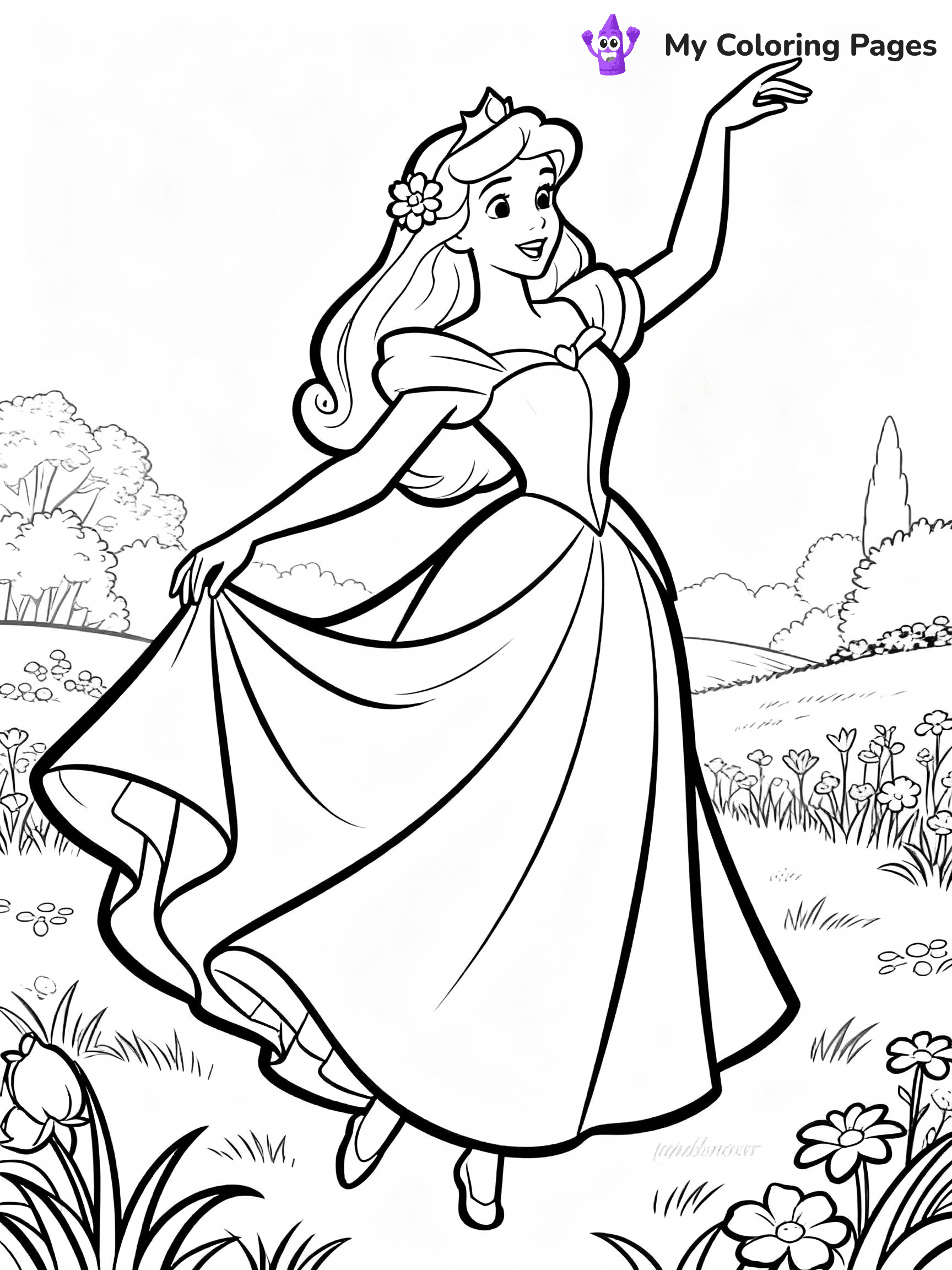 Sleeping Beauty Coloring Pages - 9