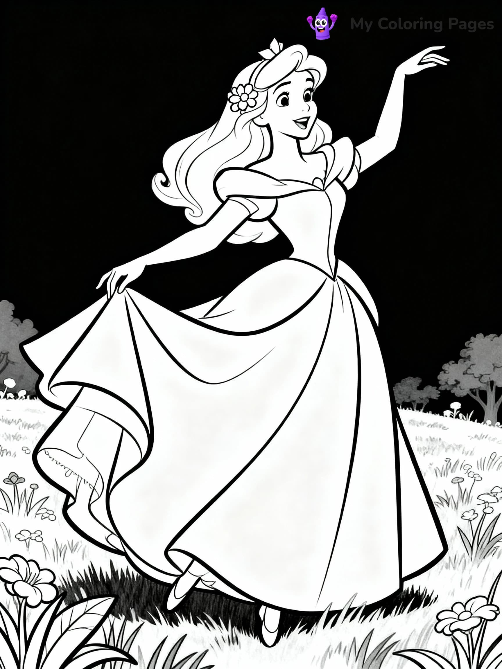 Sleeping Beauty Coloring Pages - 7