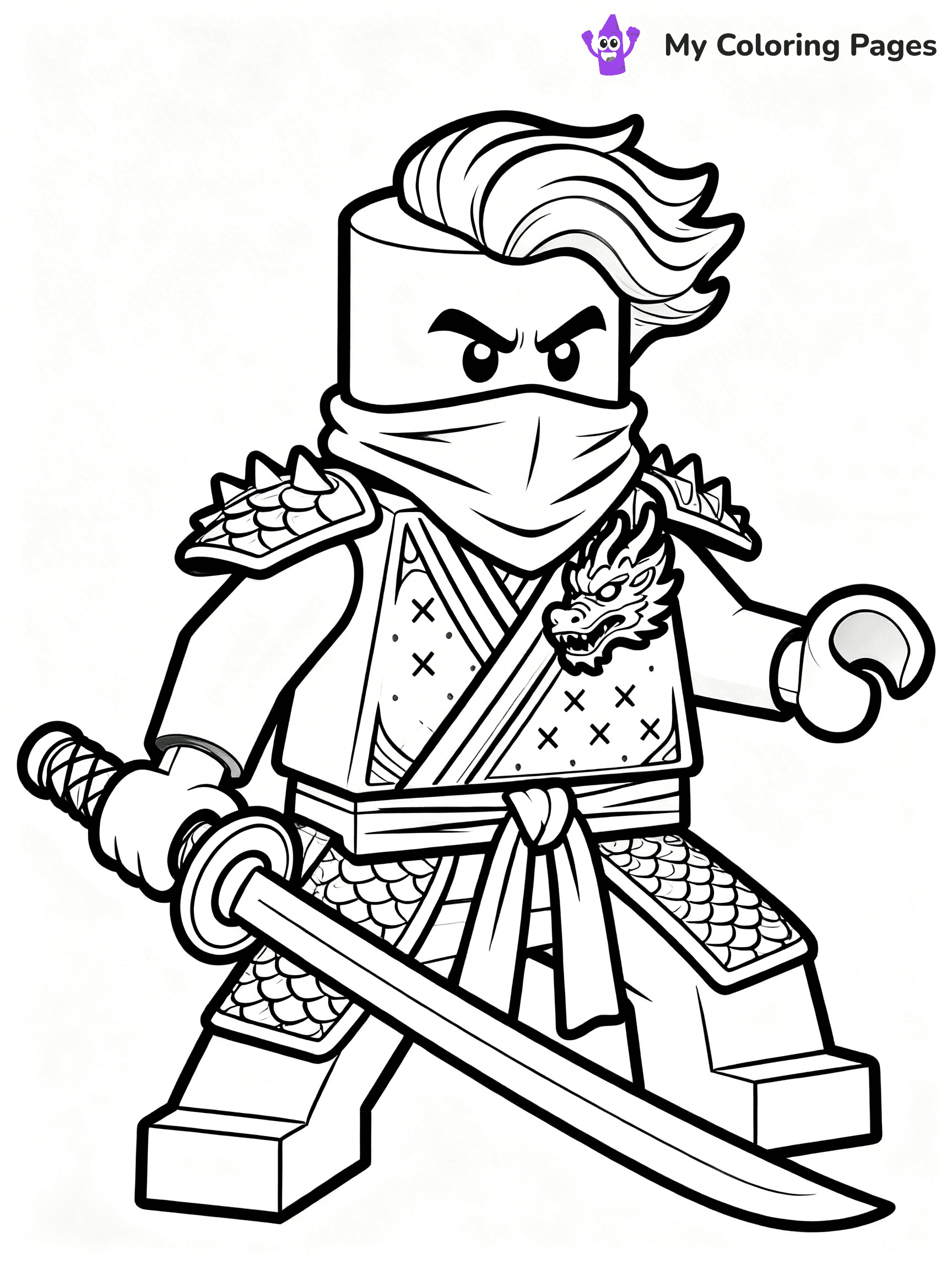 Kai Ninjago Coloring Pages - 18