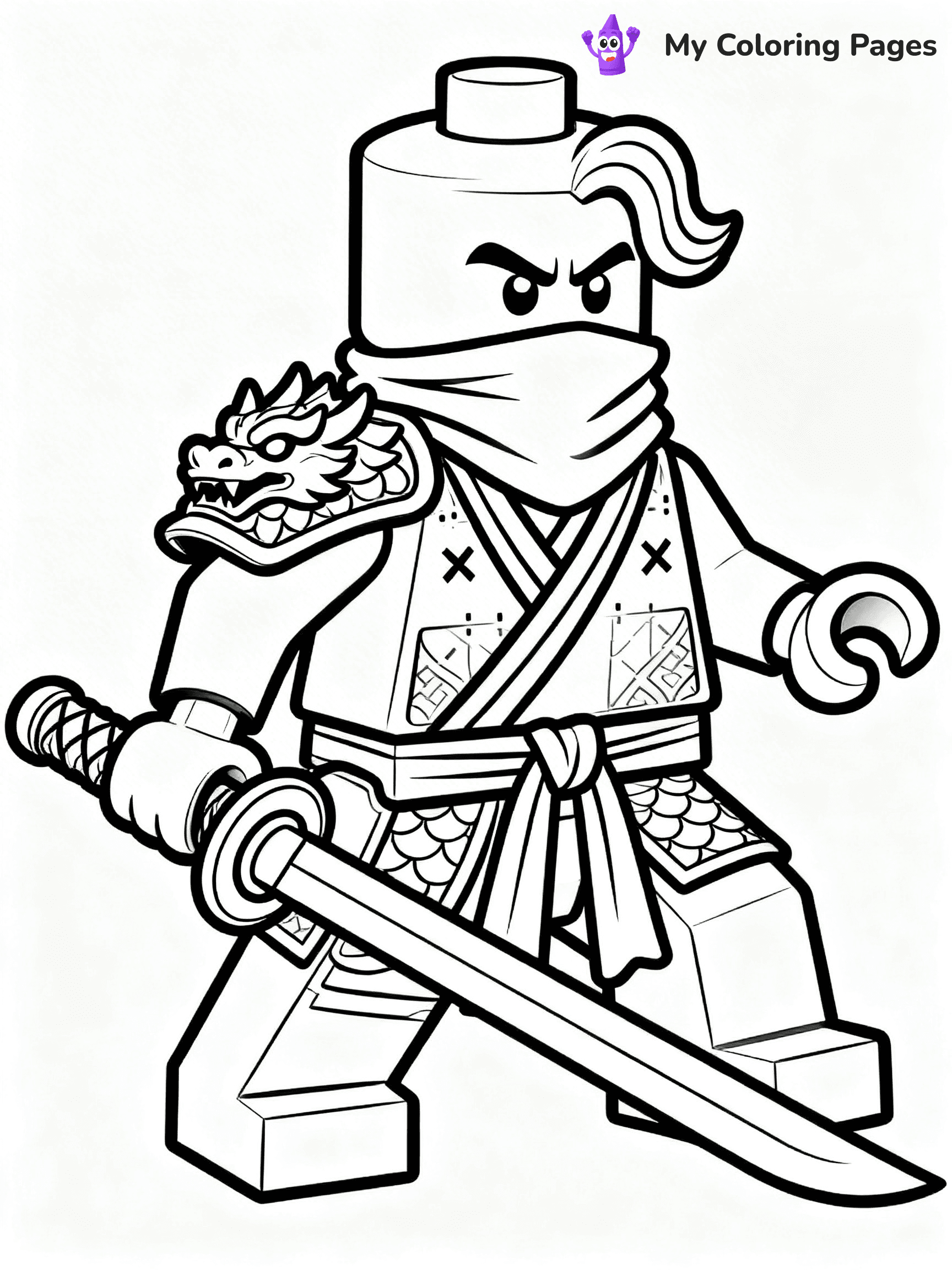 Kai Ninjago Coloring Pages - 16