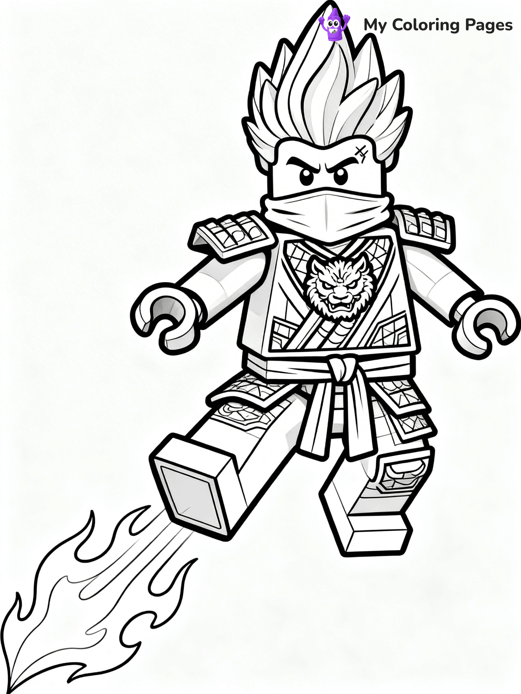 Kai Ninjago Coloring Pages - 7