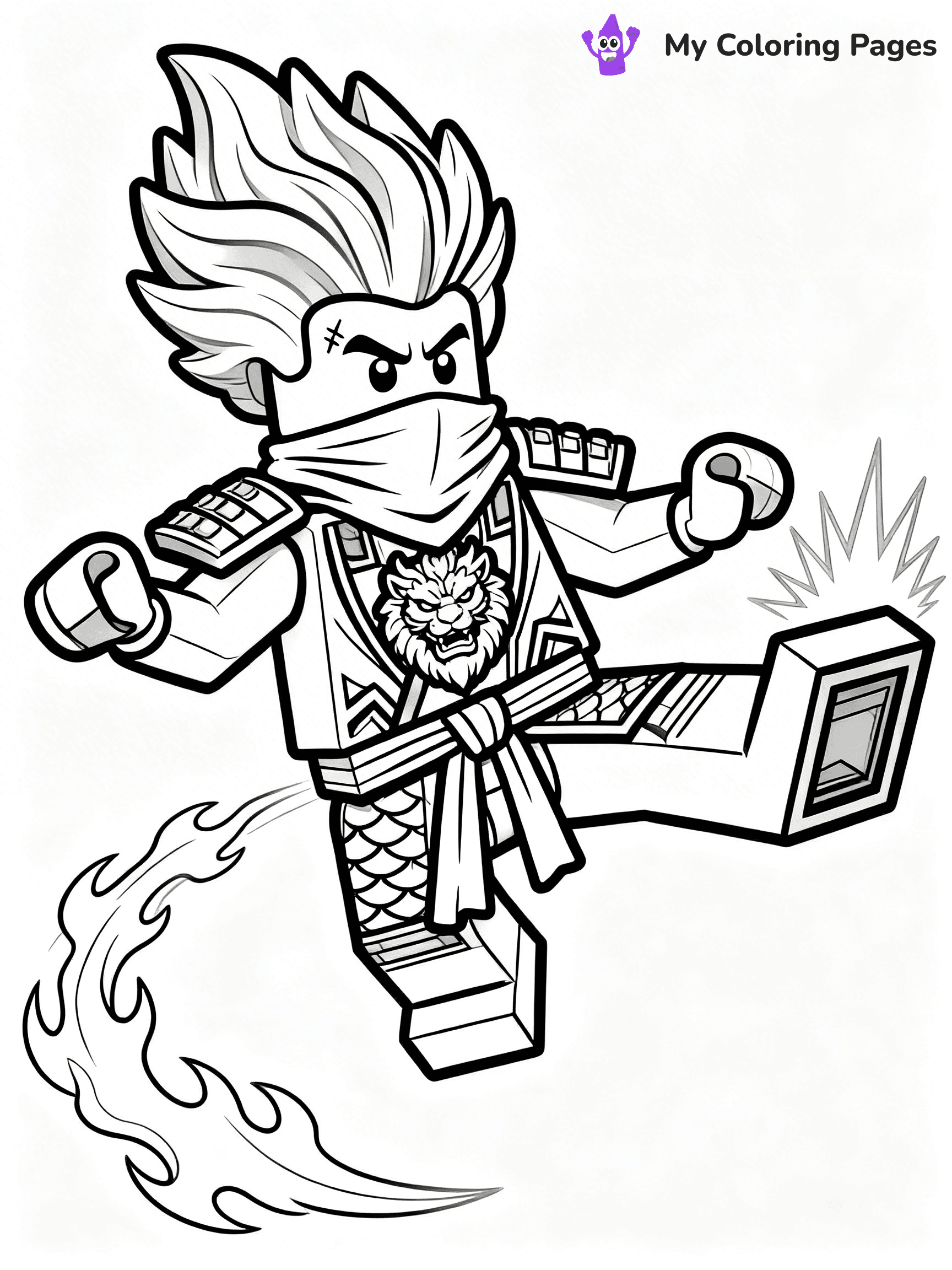 Kai Ninjago Coloring Pages - 6
