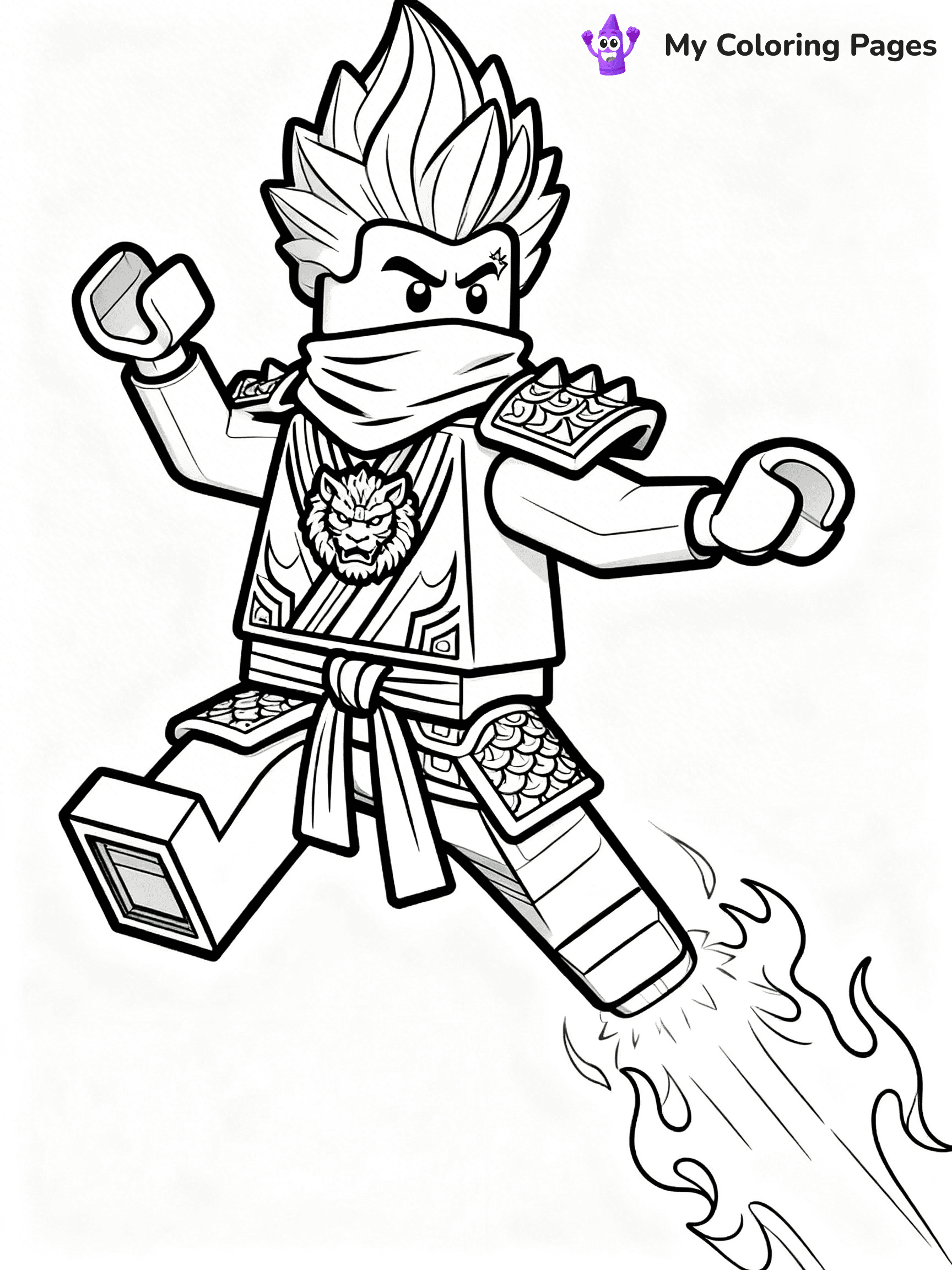 Kai Ninjago Coloring Pages - 4