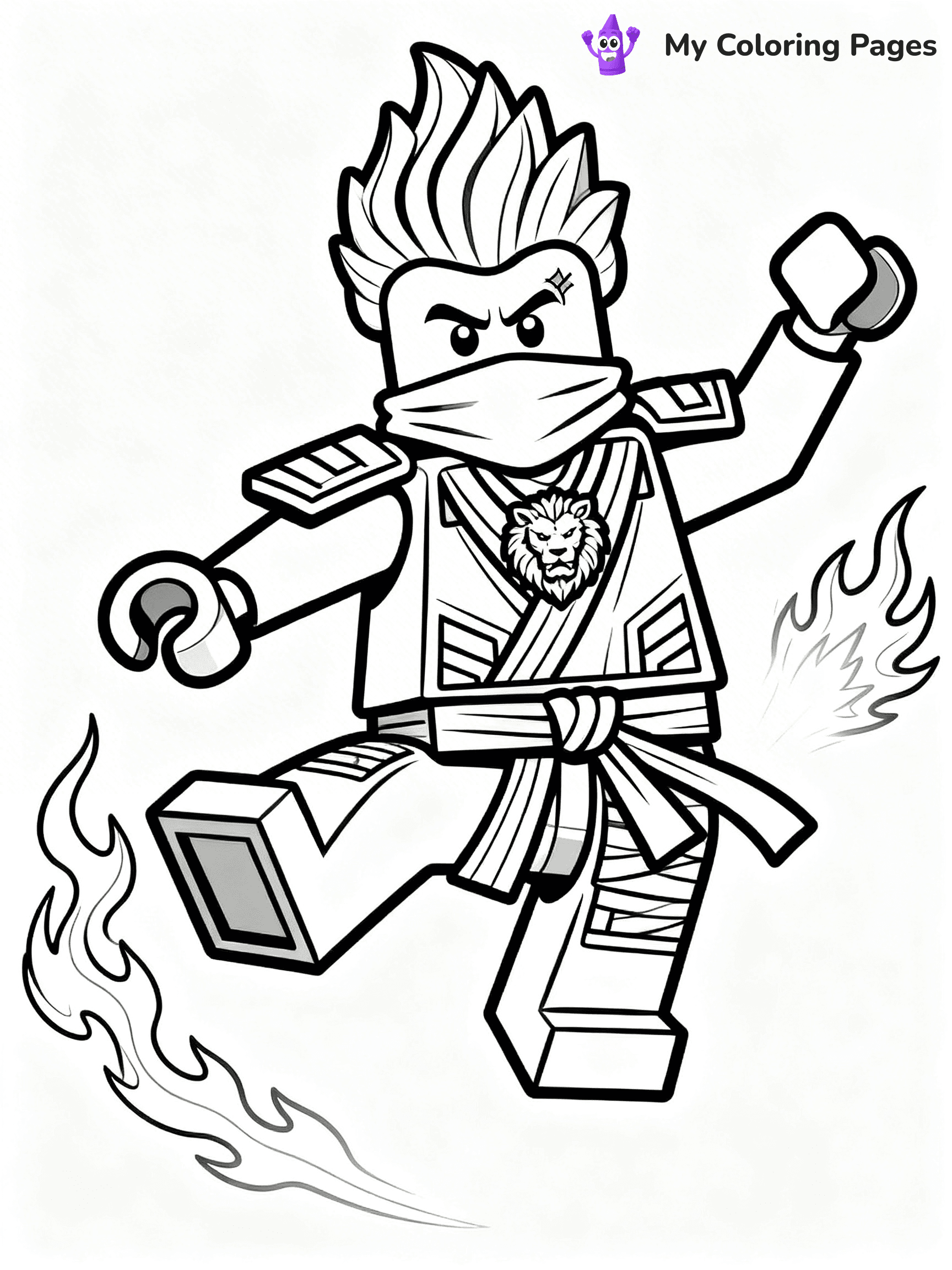 Kai Ninjago Coloring Pages - 2