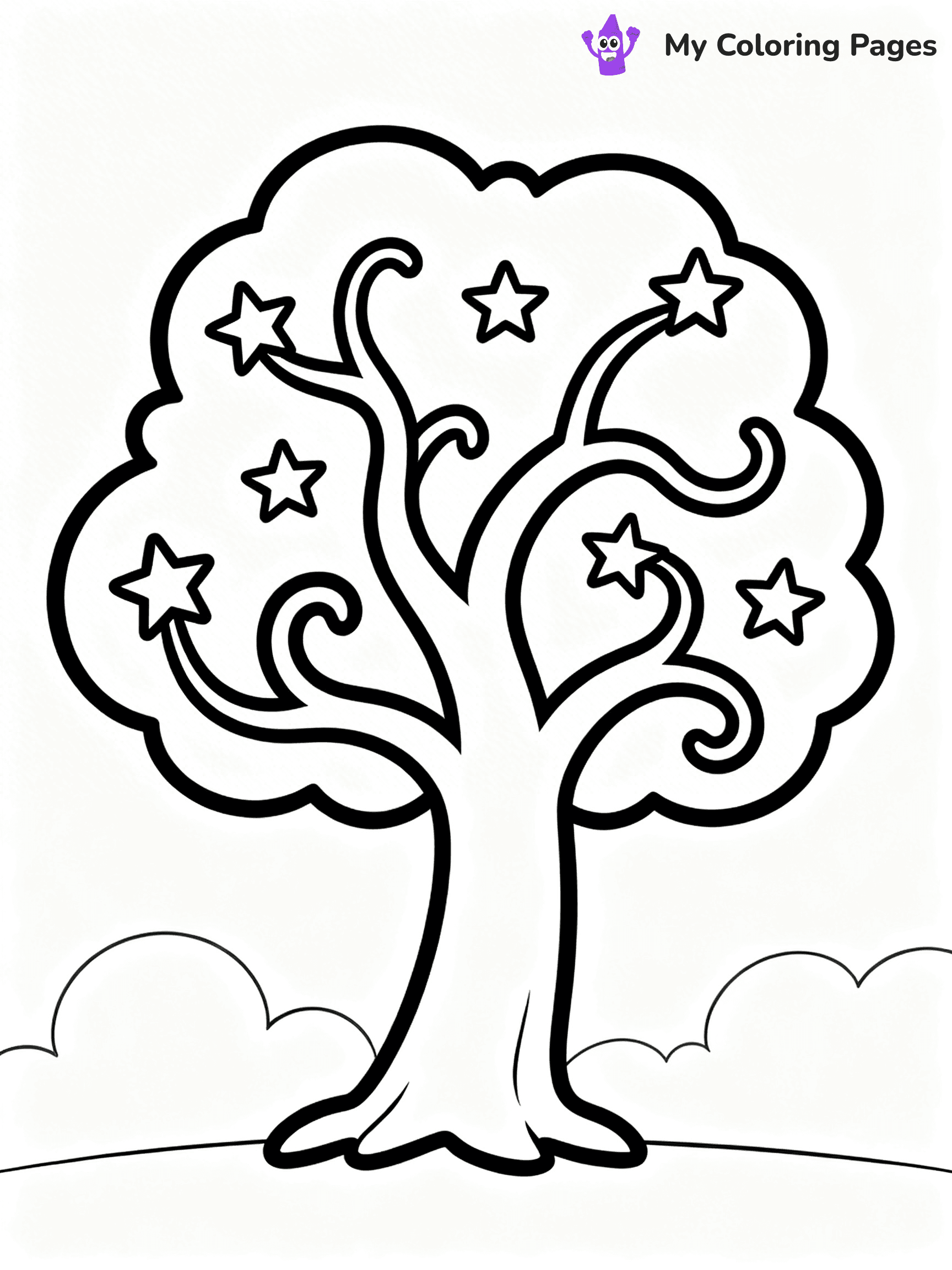 Starry Night Coloring Pages - 25