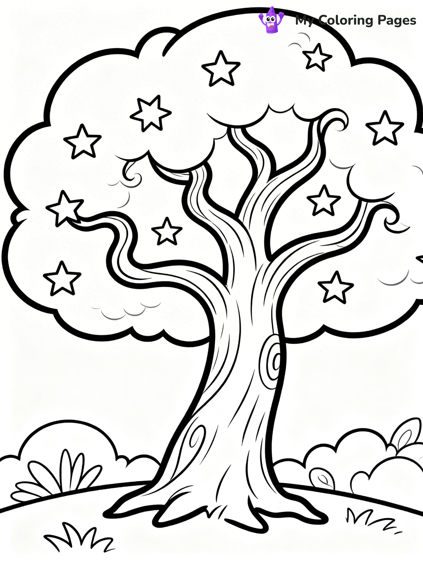 Starry Night Coloring Pages - 24