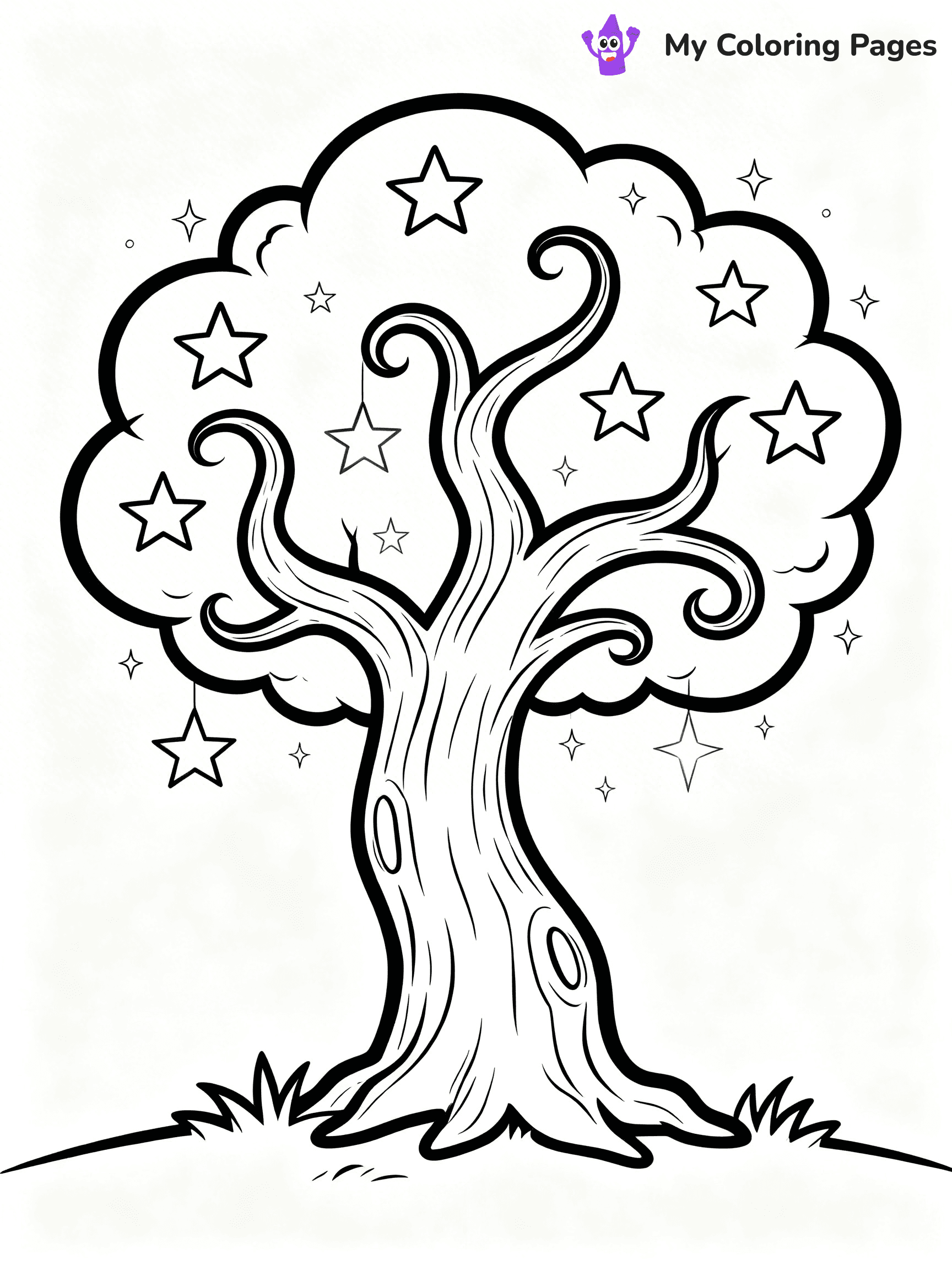 Starry Night Coloring Pages - 23