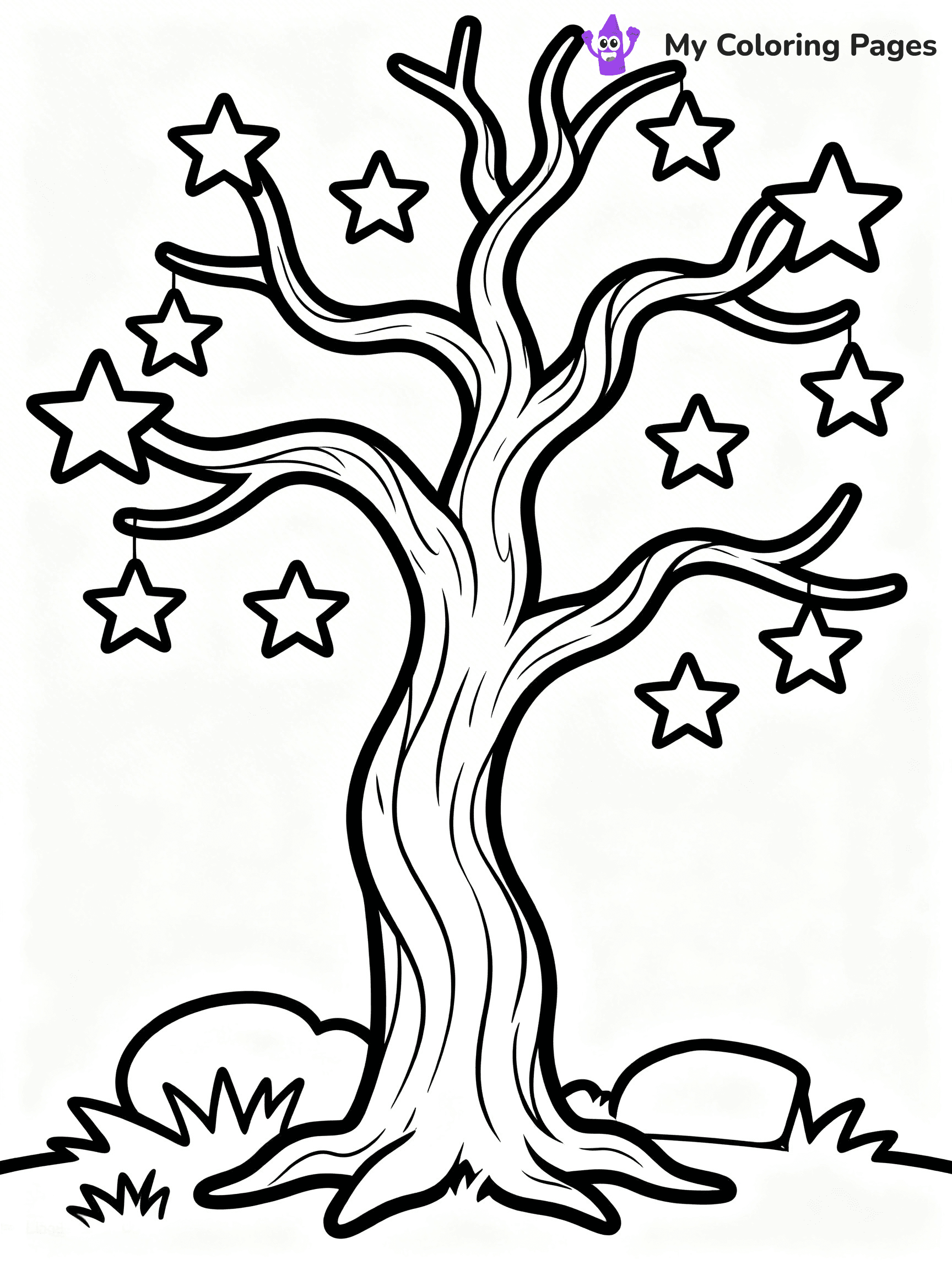 Starry Night Coloring Pages - 22