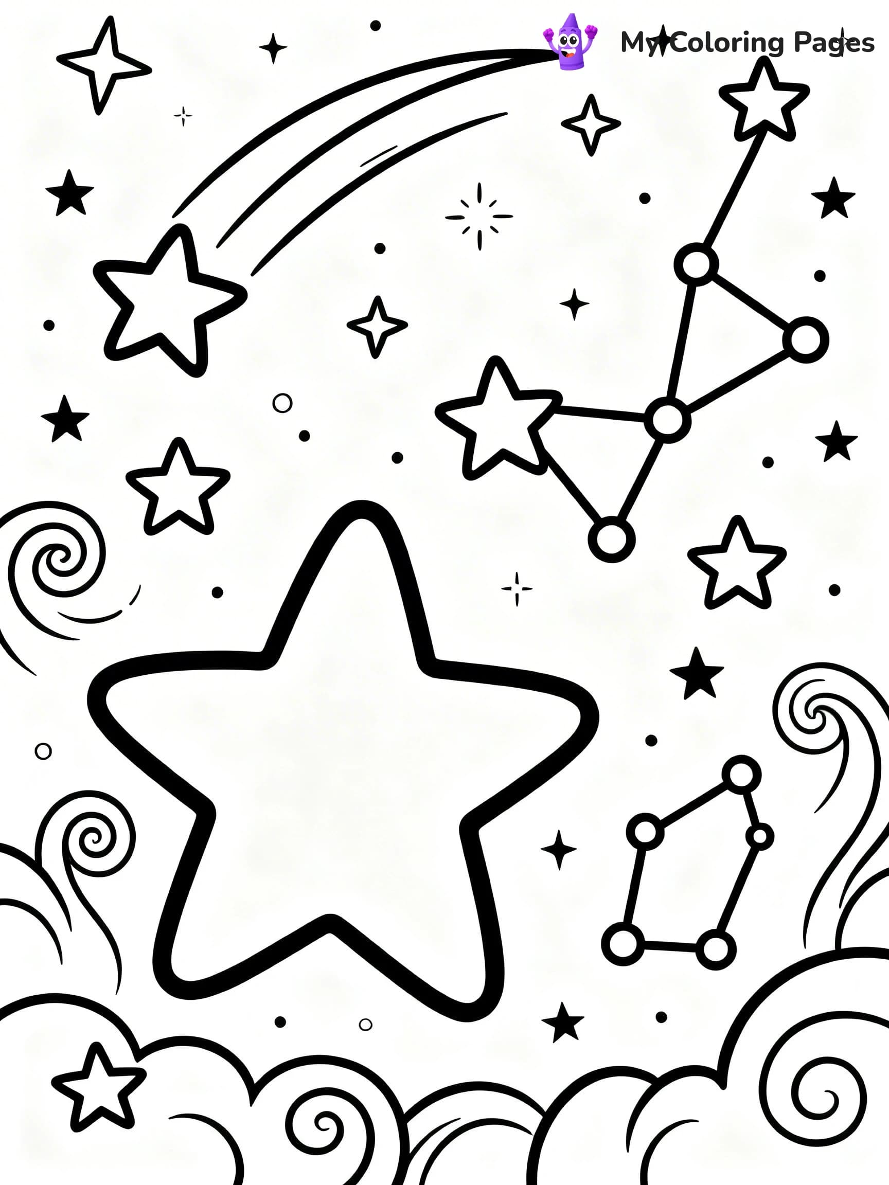 Starry Night Coloring Pages - 10