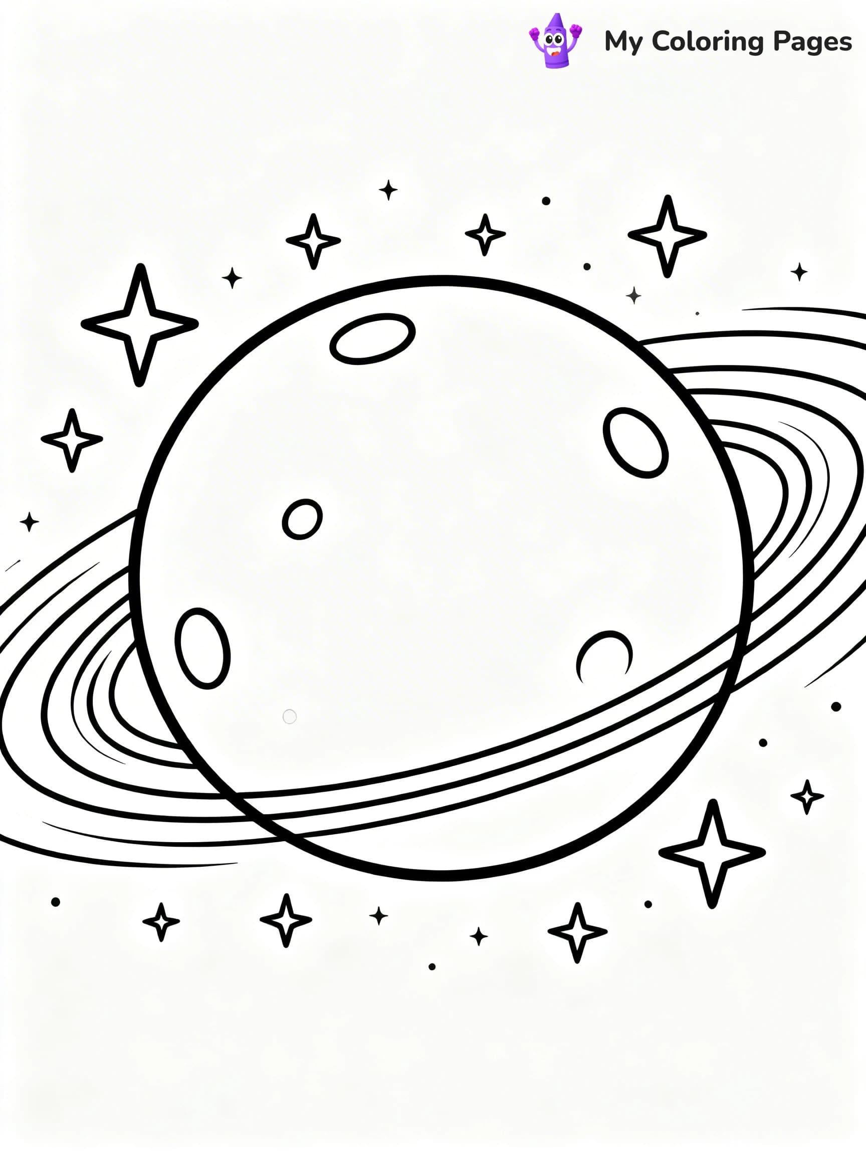 Starry Night Coloring Pages - 7