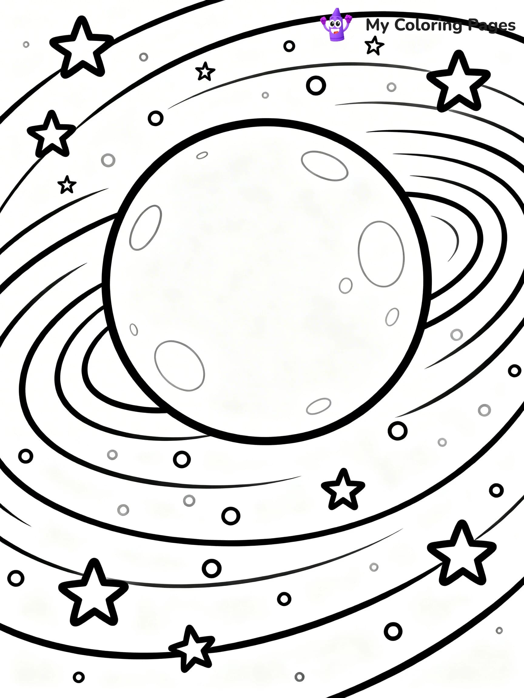 Starry Night Coloring Pages - 4