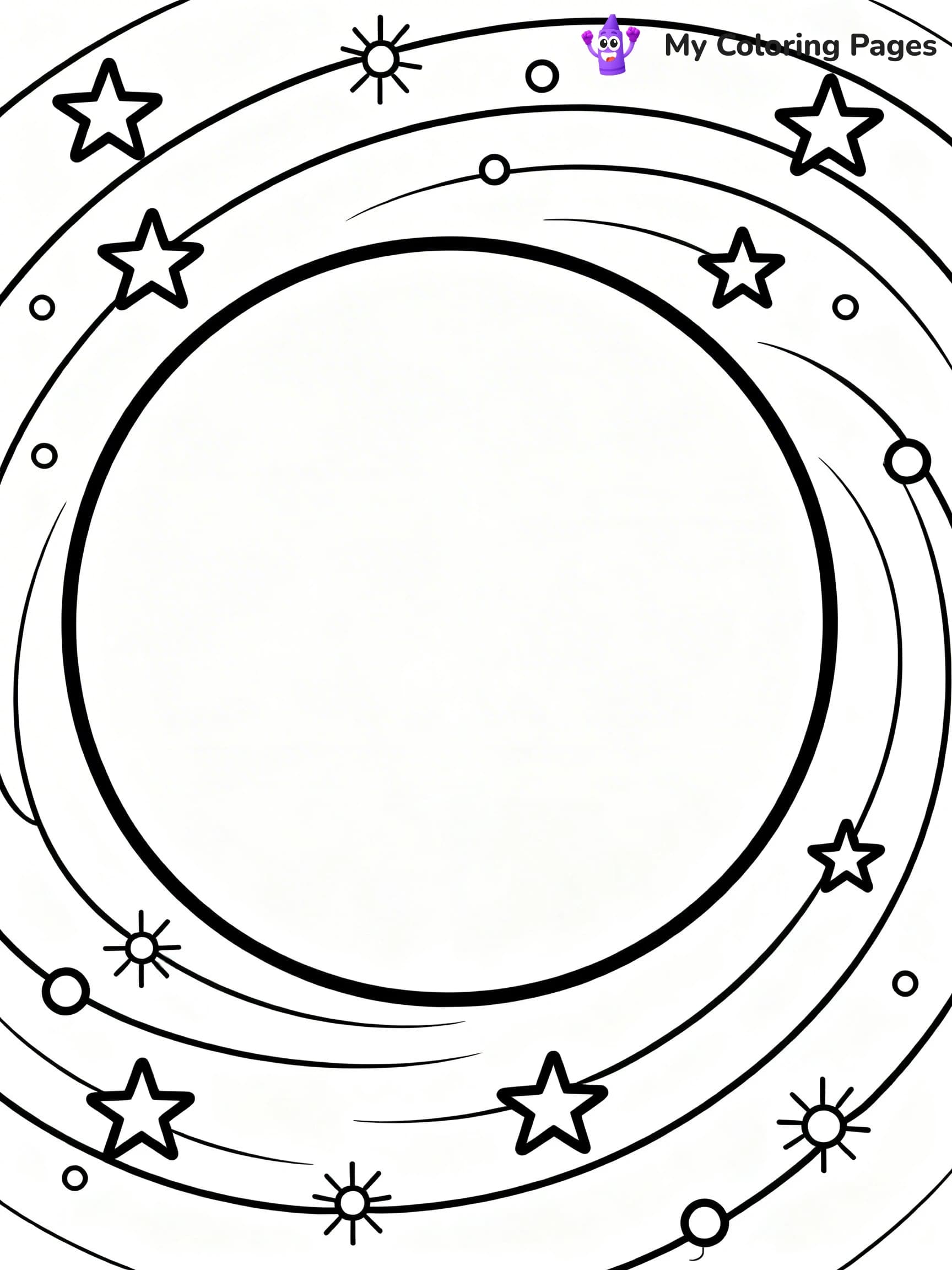 Starry Night Coloring Pages - 2