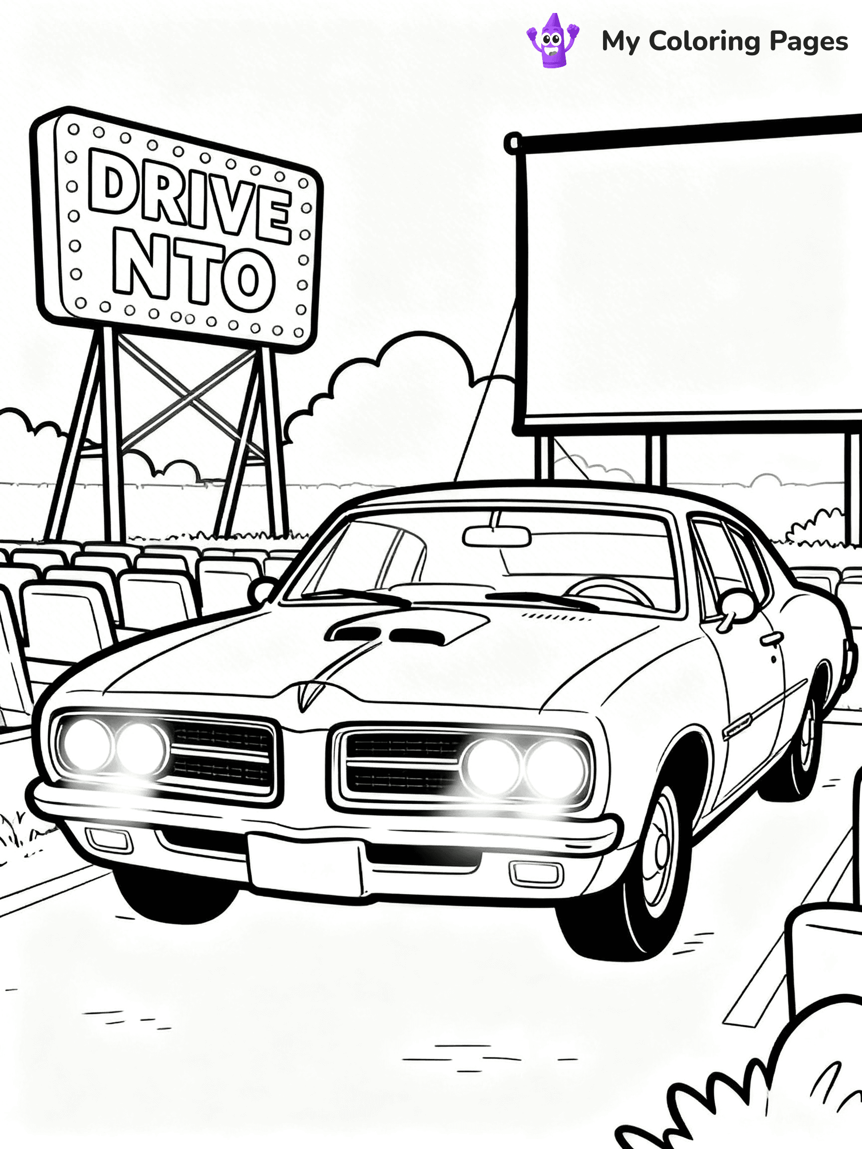 Muscle Car Coloring Pages - 34