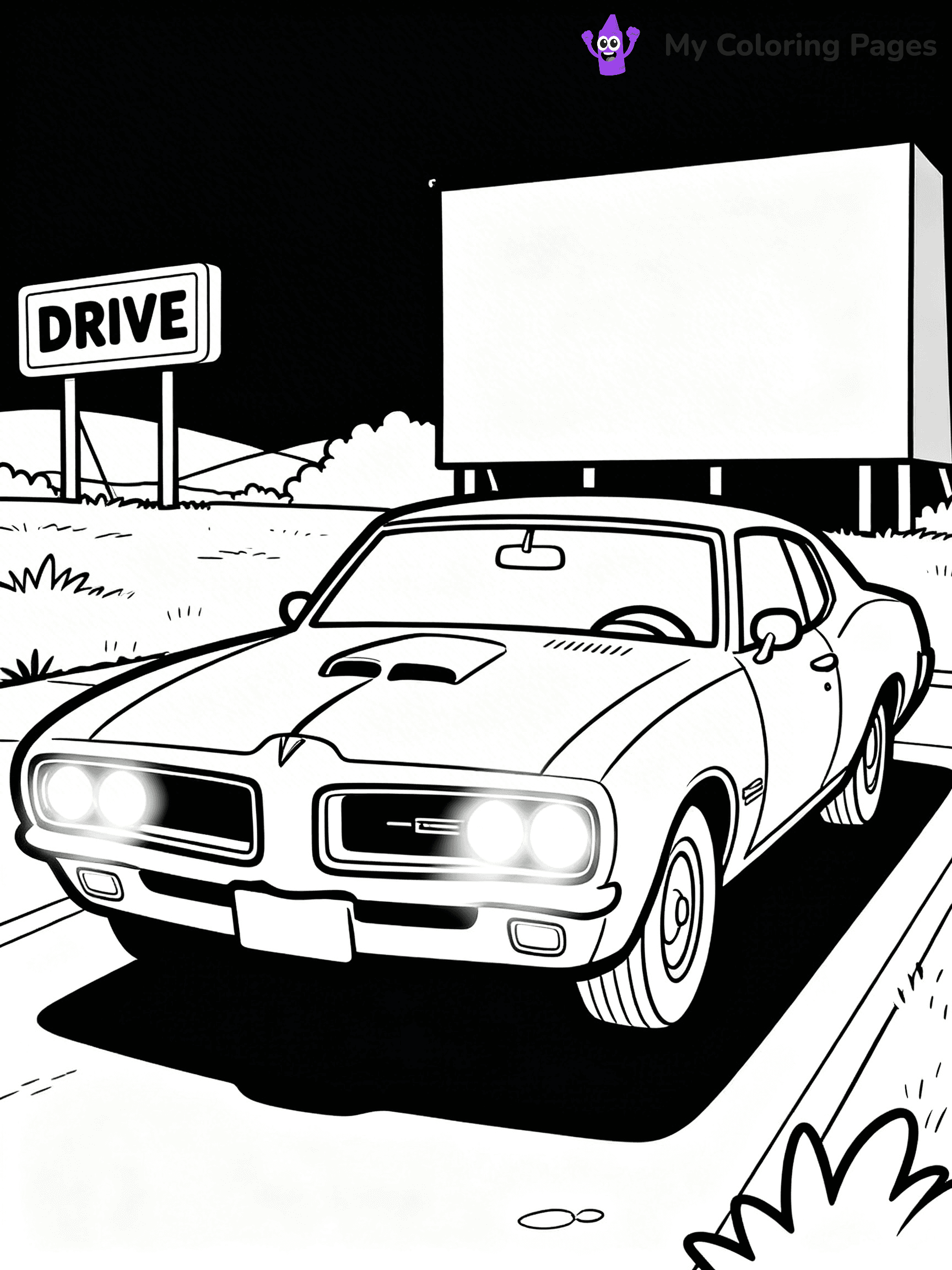 Muscle Car Coloring Pages - 30