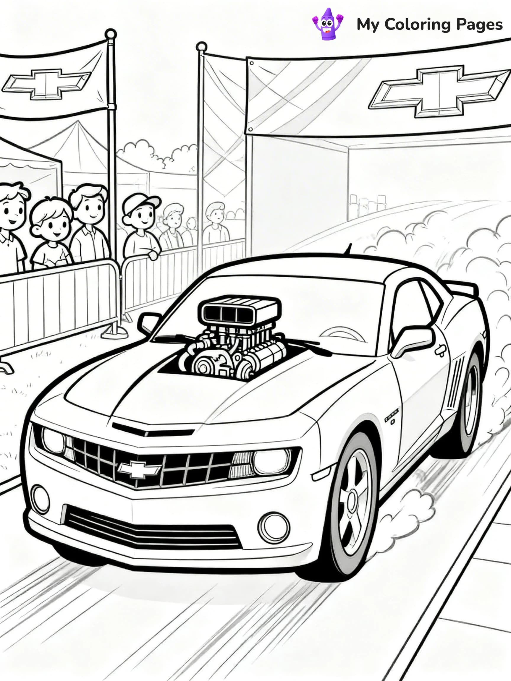 Muscle Car Coloring Pages - 21