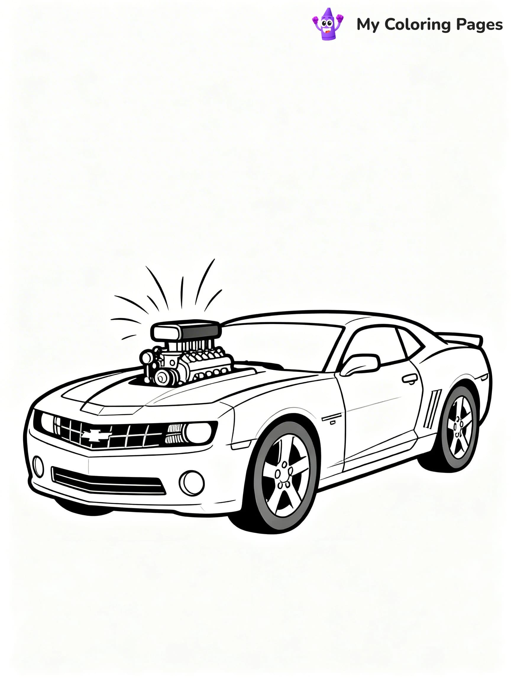 Muscle Car Coloring Pages - 20