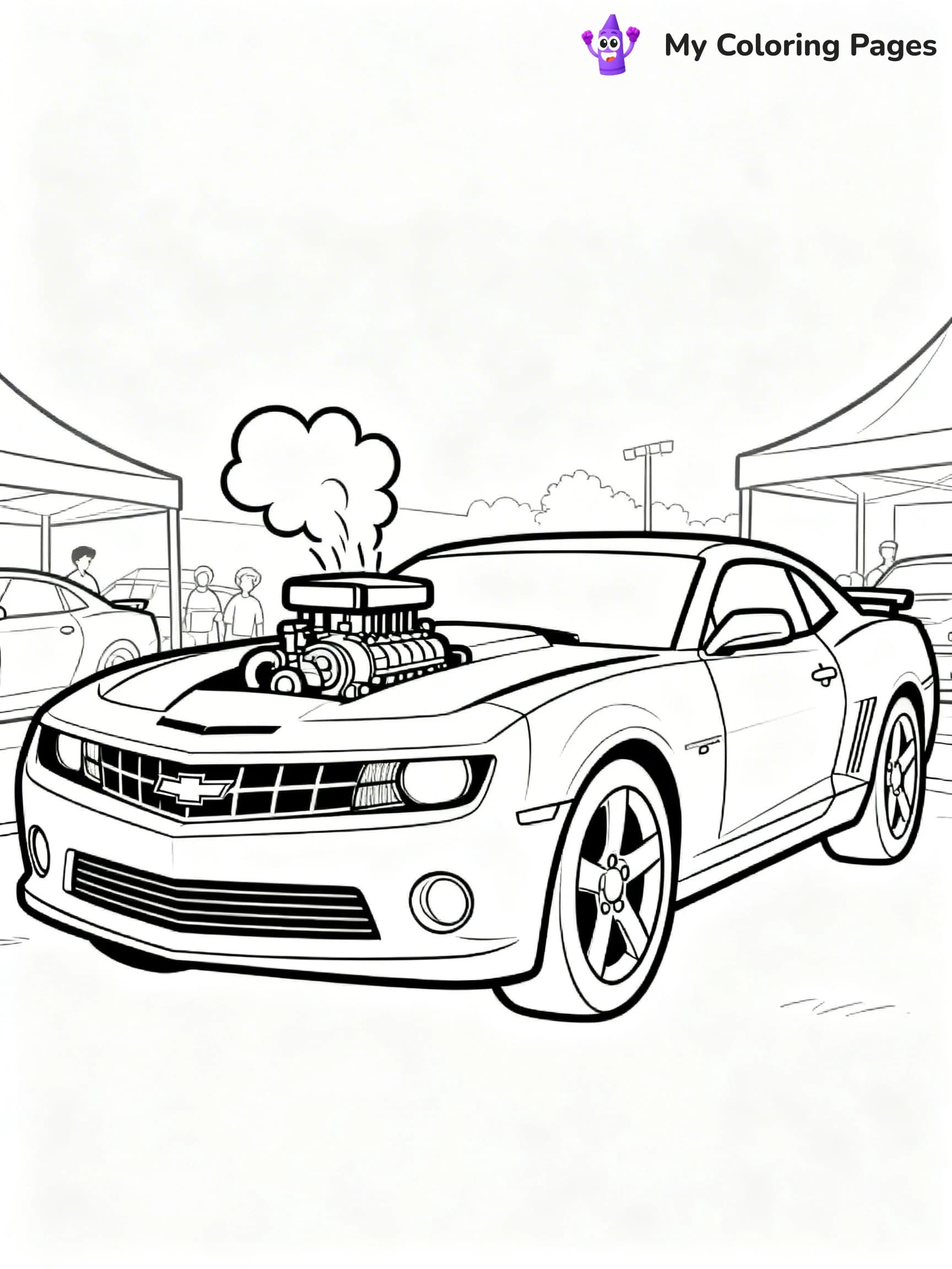Muscle Car Coloring Pages - 18