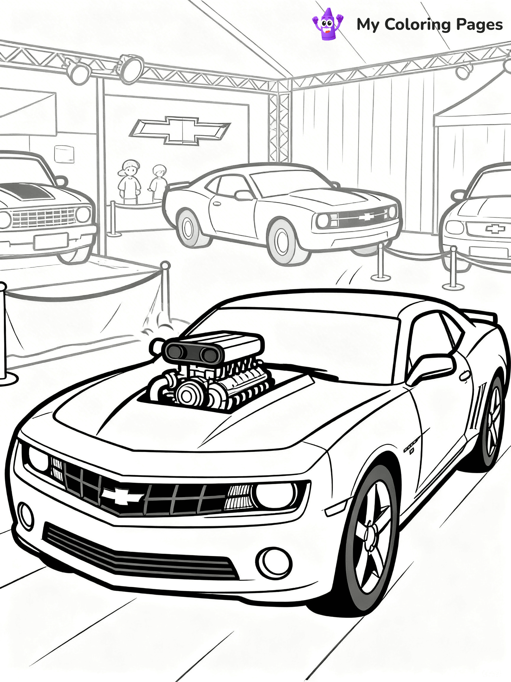 Muscle Car Coloring Pages - 17