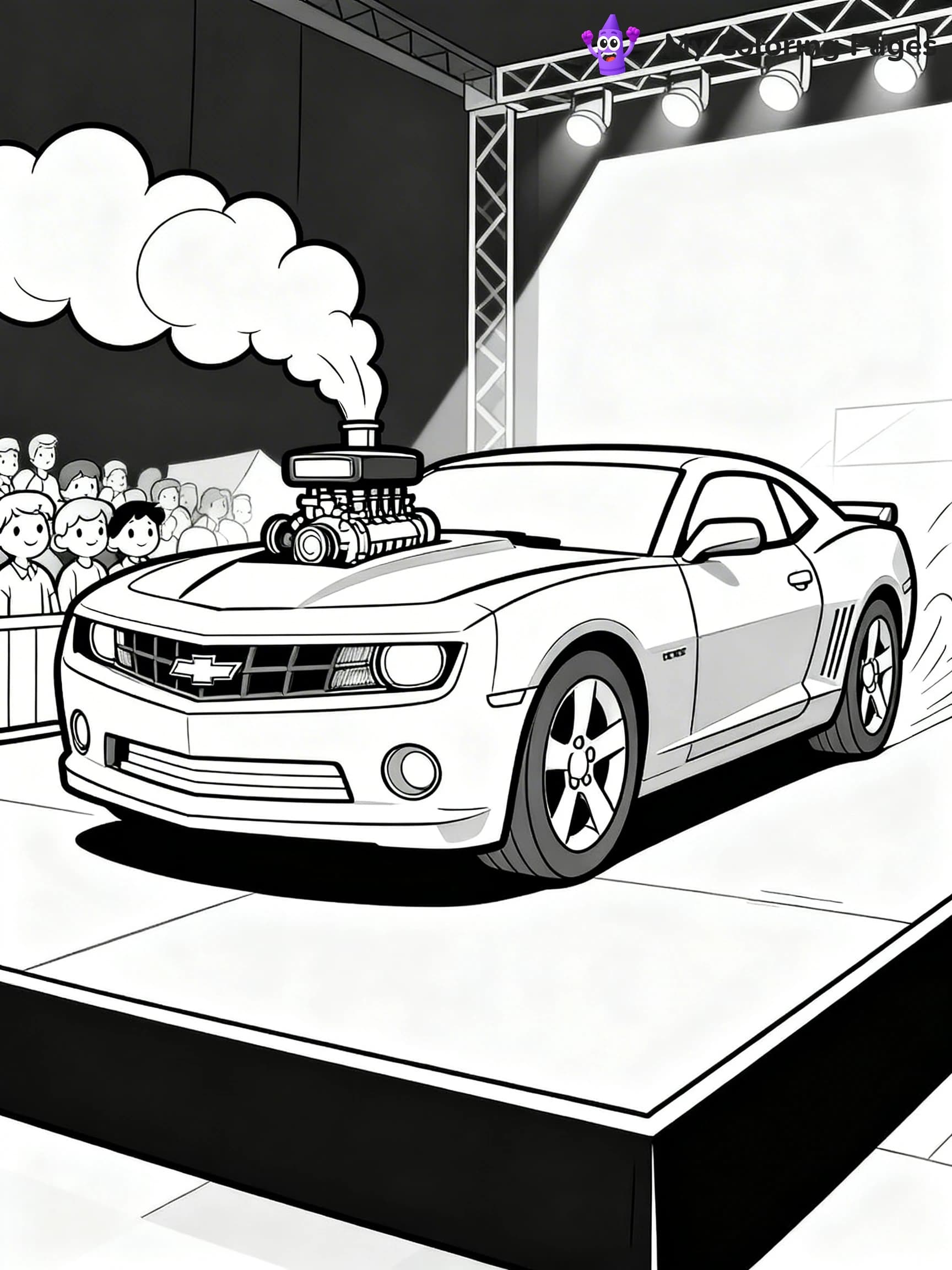Muscle Car Coloring Pages - 16
