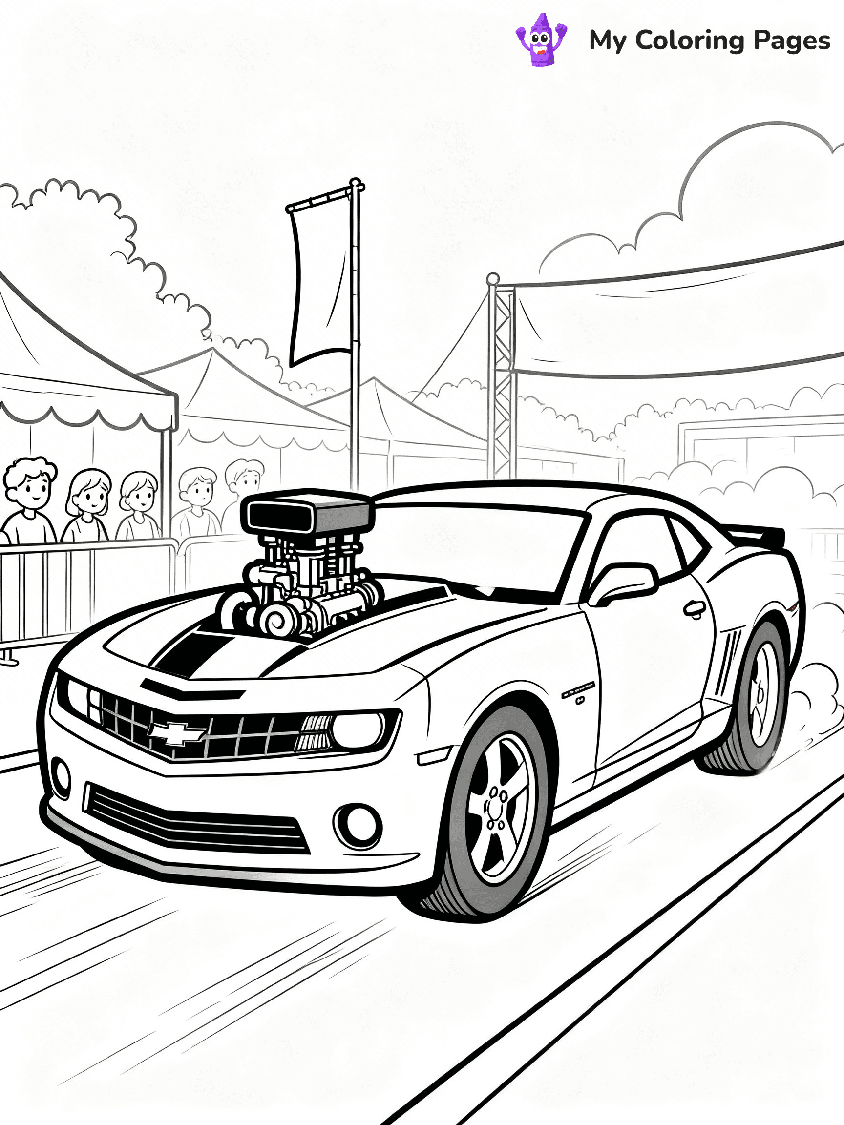Muscle Car Coloring Pages - 15