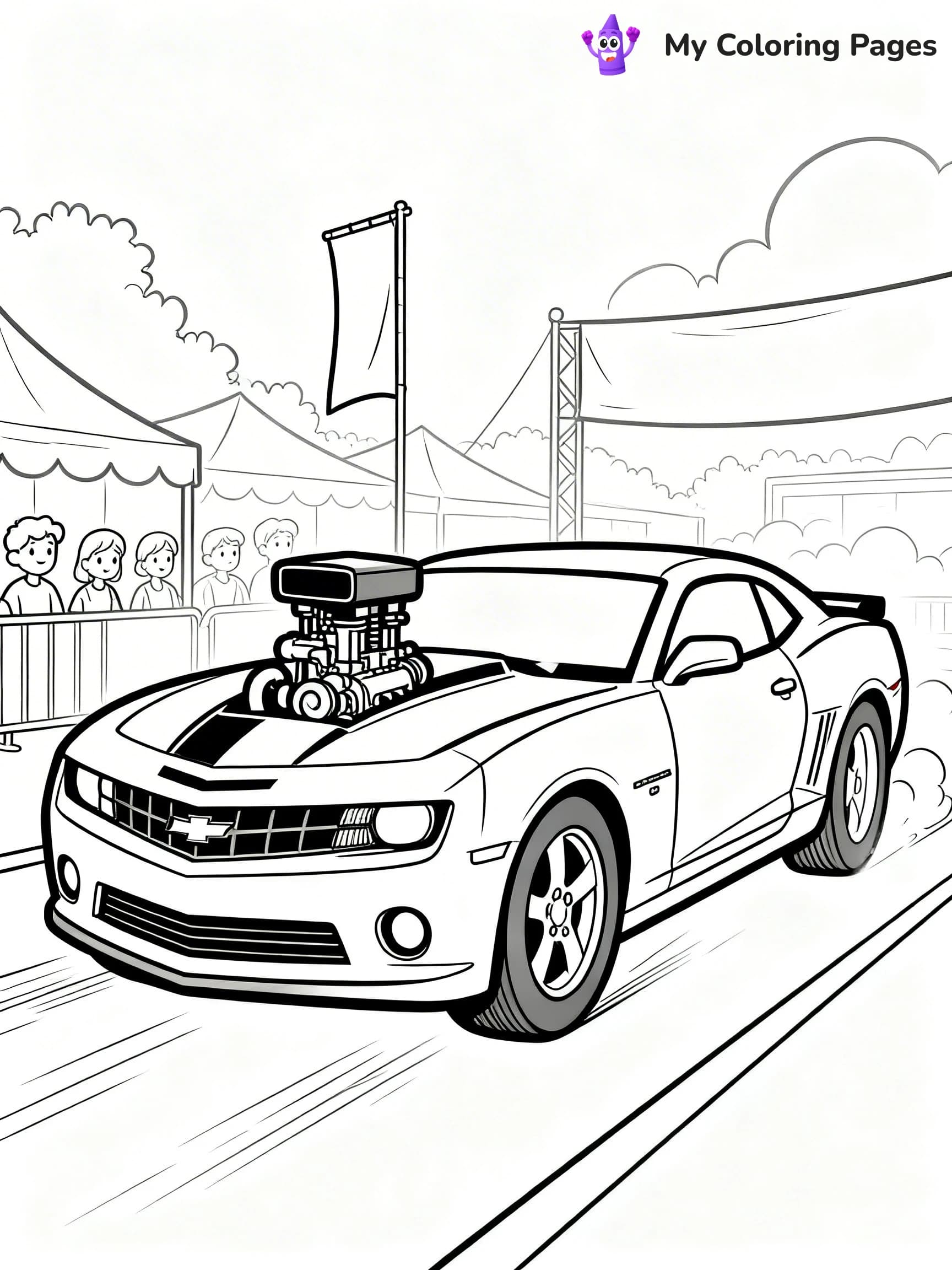 Muscle Car Coloring Pages - 15