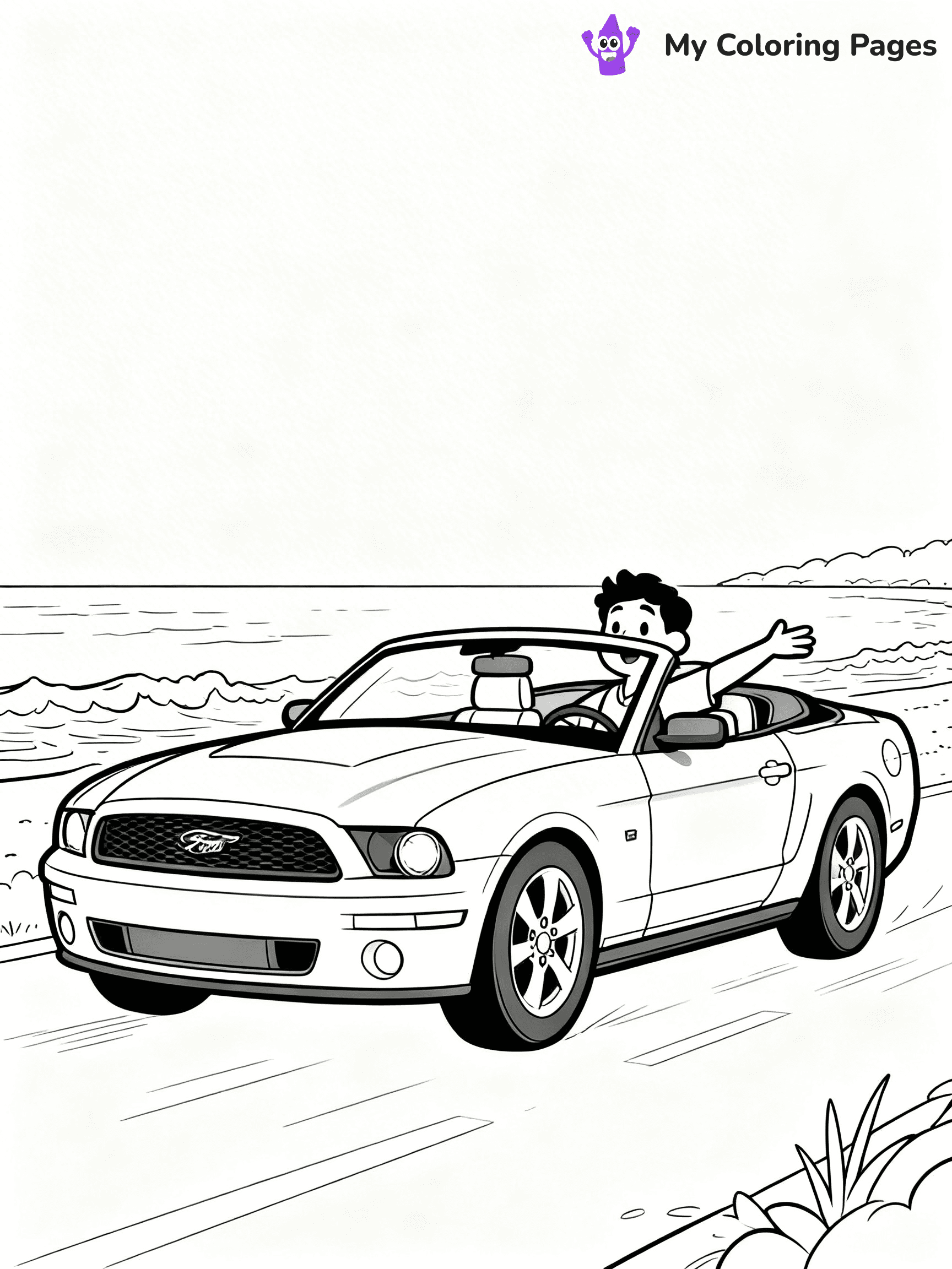 Muscle Car Coloring Pages - 14