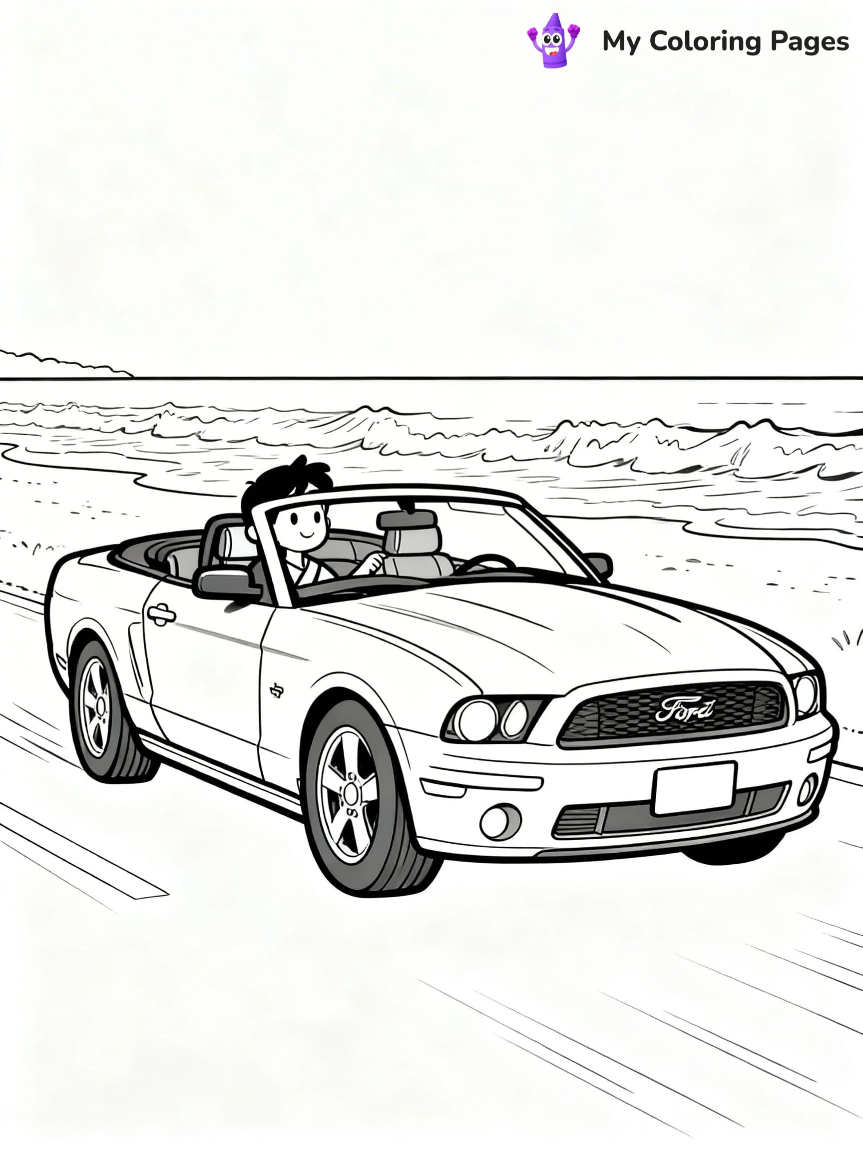 Muscle Car Coloring Pages - 11