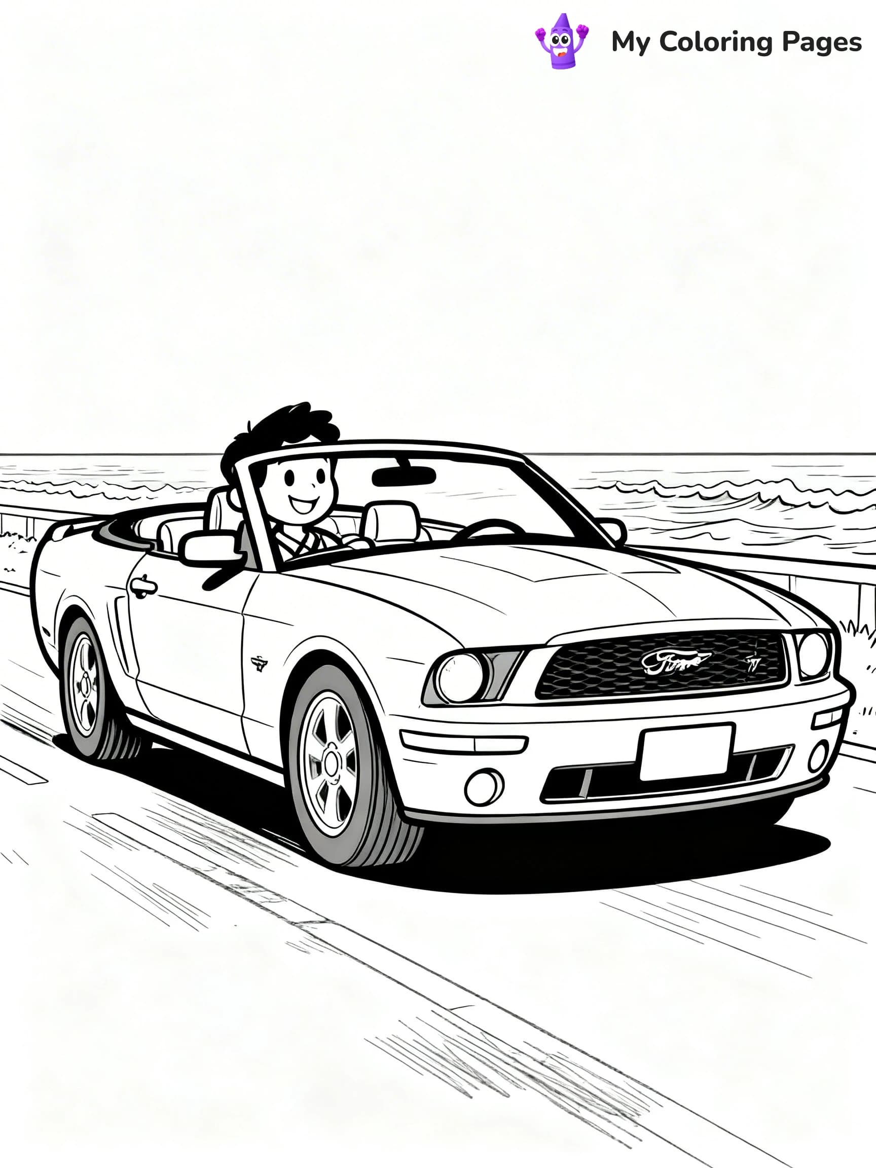 Muscle Car Coloring Pages - 10