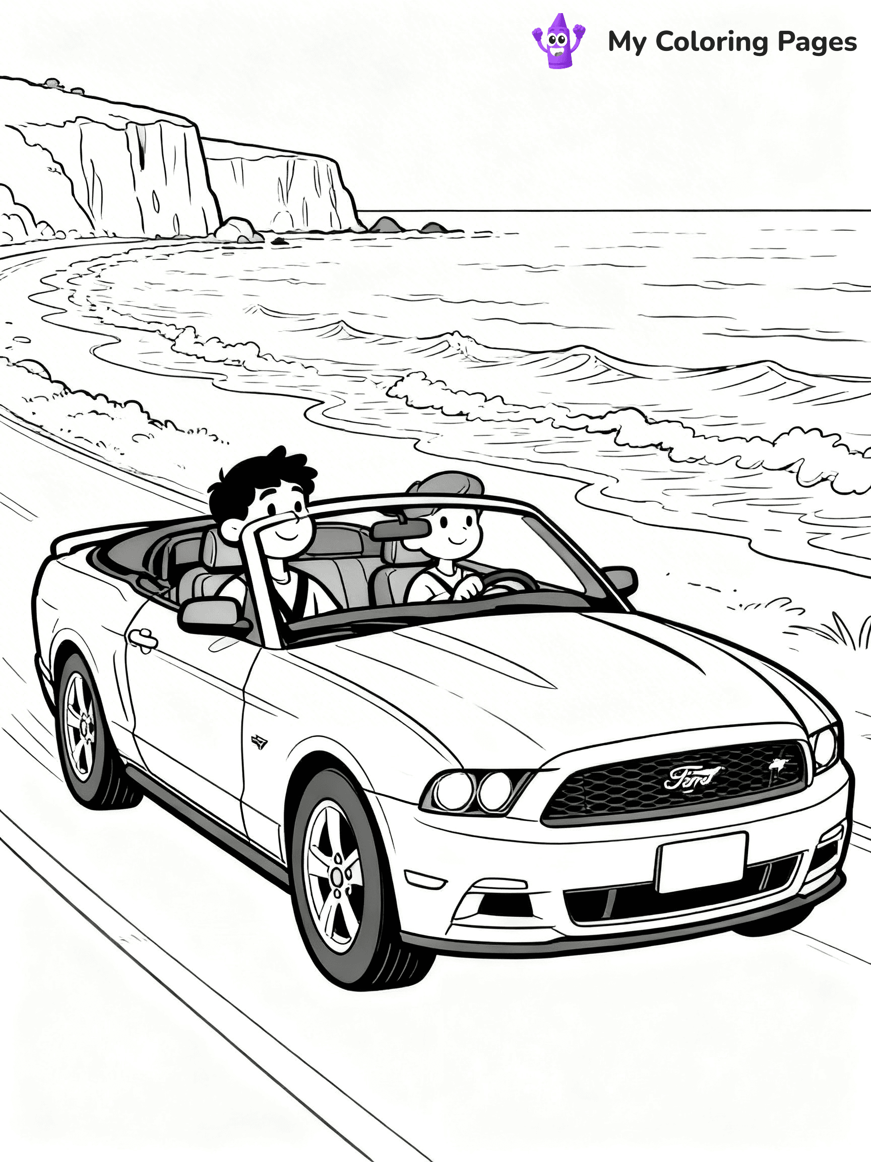 Muscle Car Coloring Pages - 8