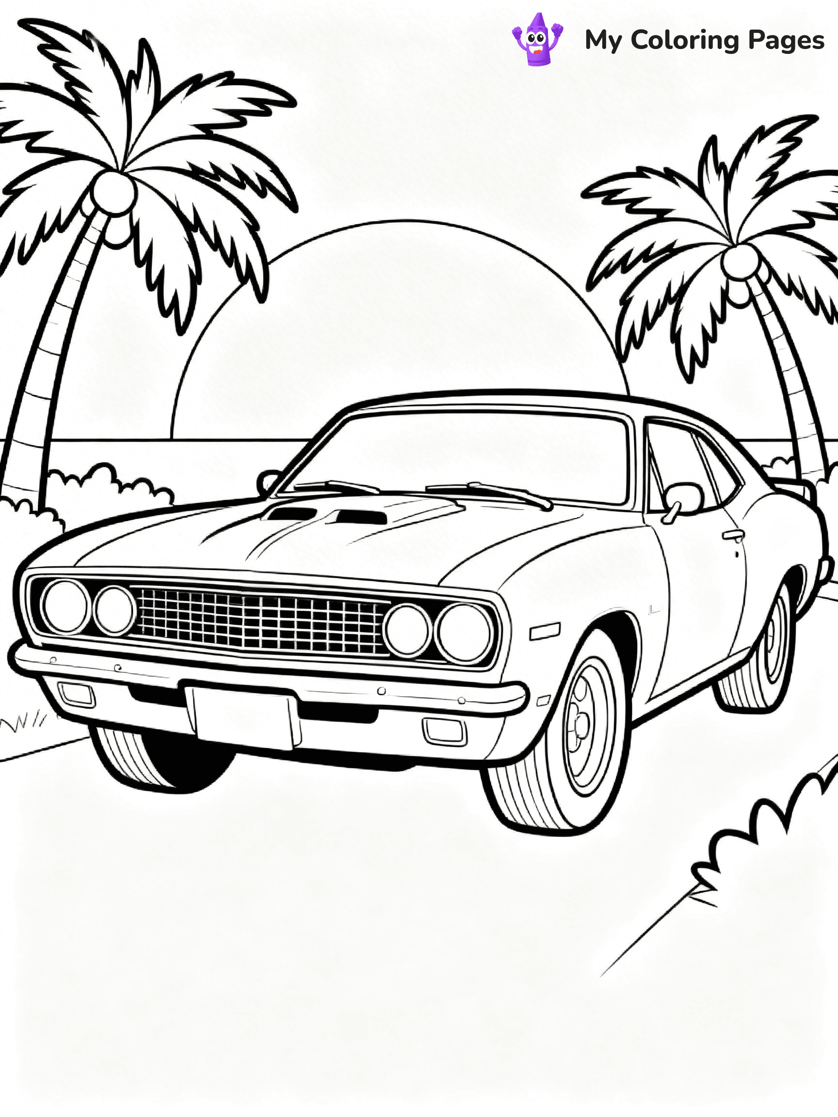 Muscle Car Coloring Pages - 7