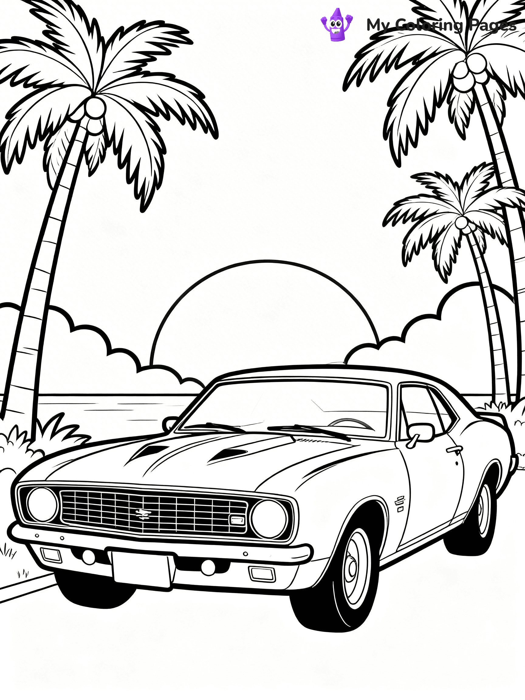 Muscle Car Coloring Pages - 5