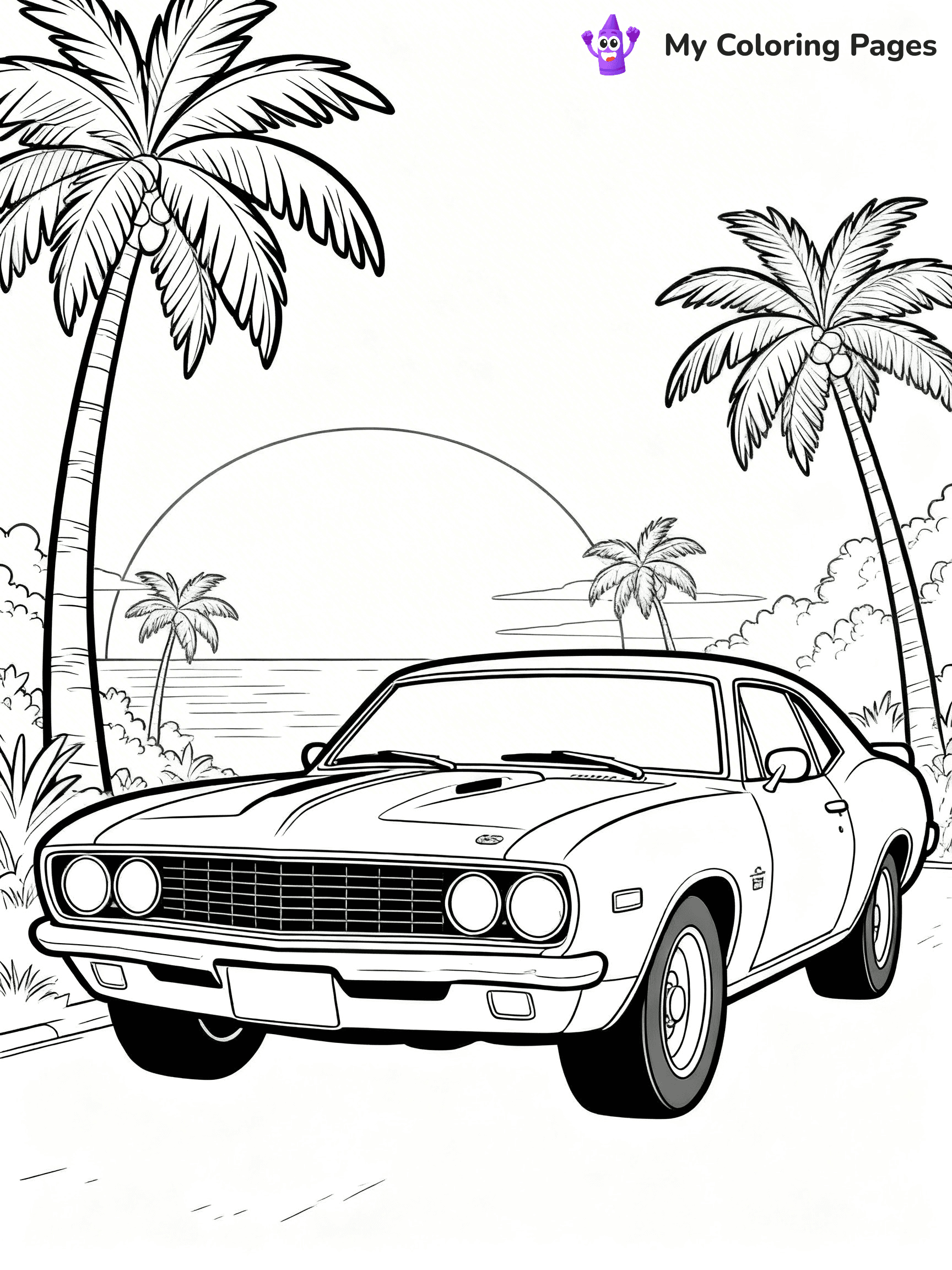 Muscle Car Coloring Pages - 3