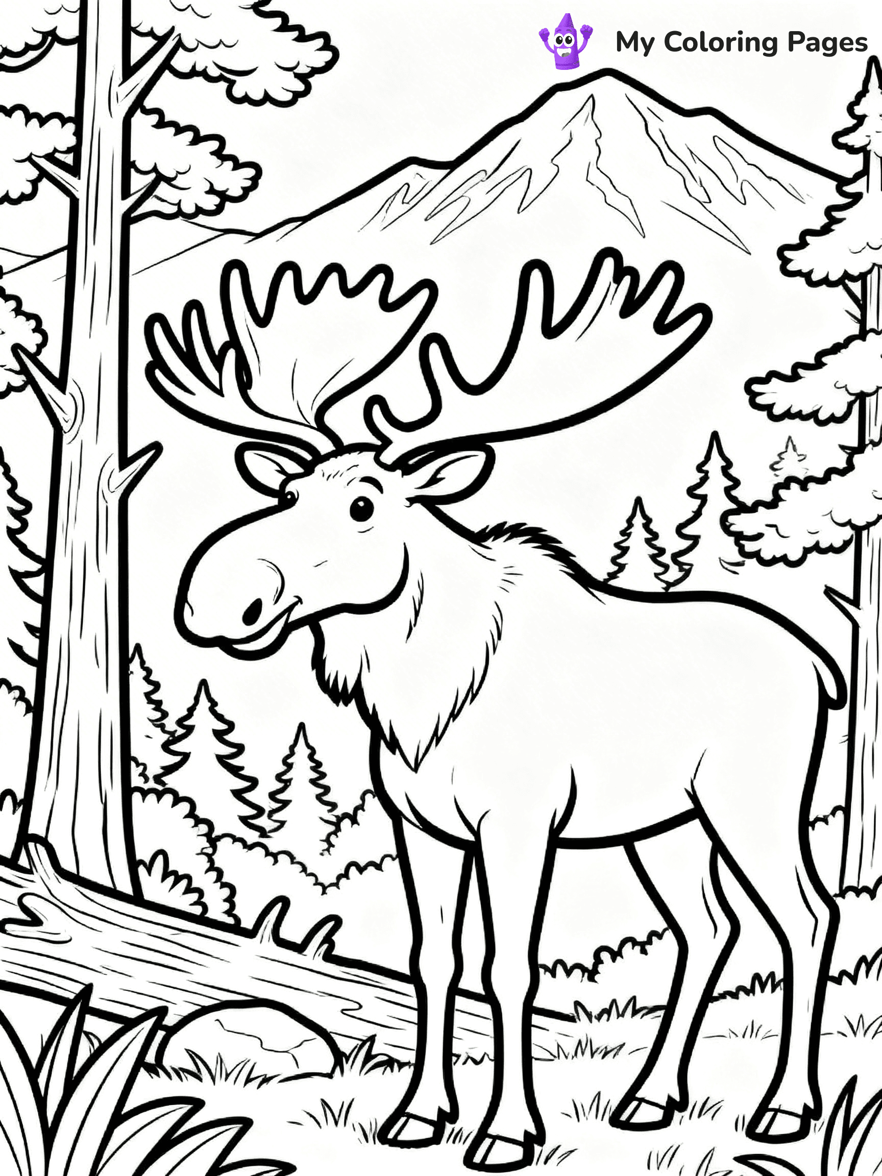 Moose Coloring Pages - 30