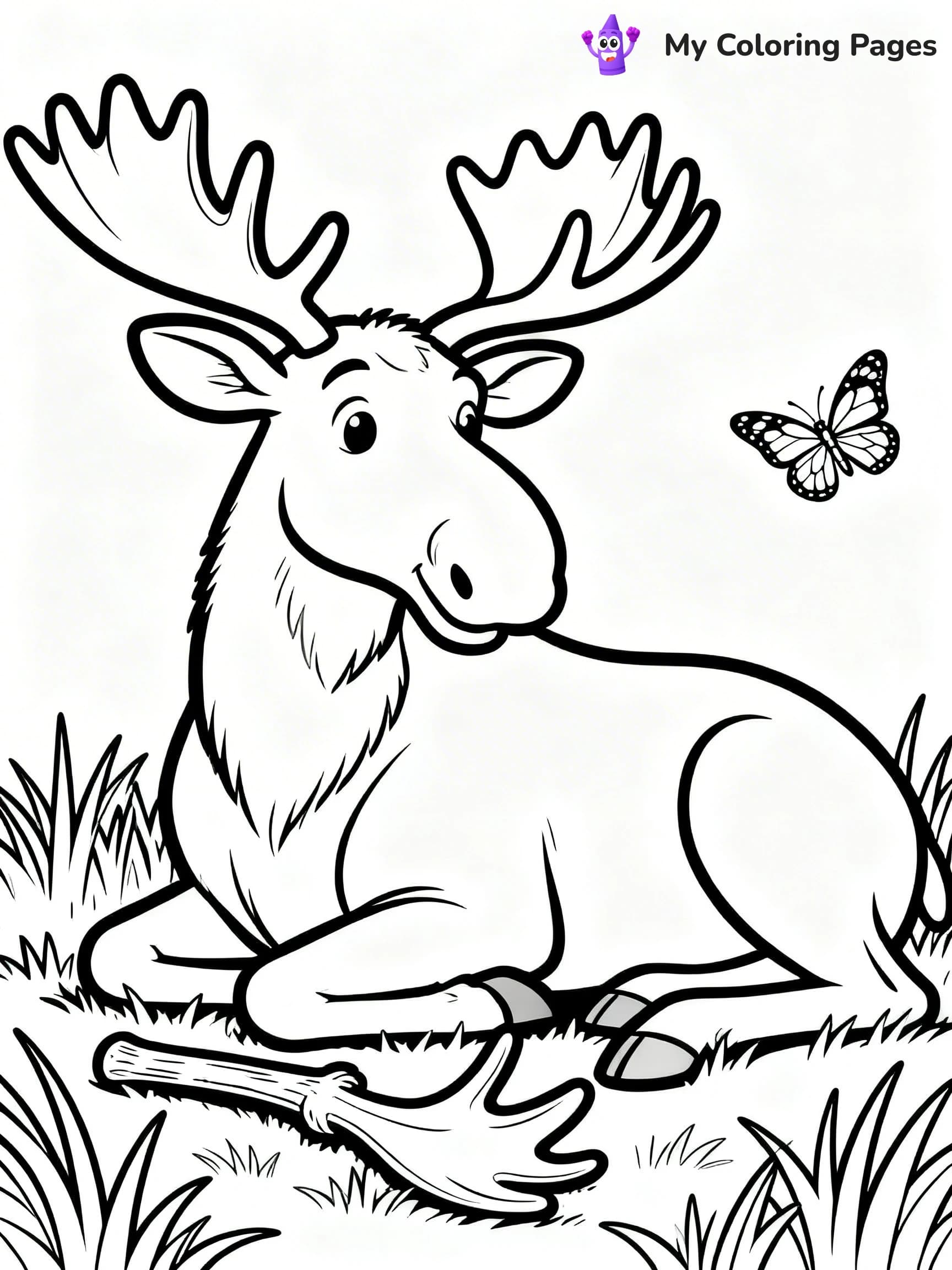 Moose Coloring Pages - 19