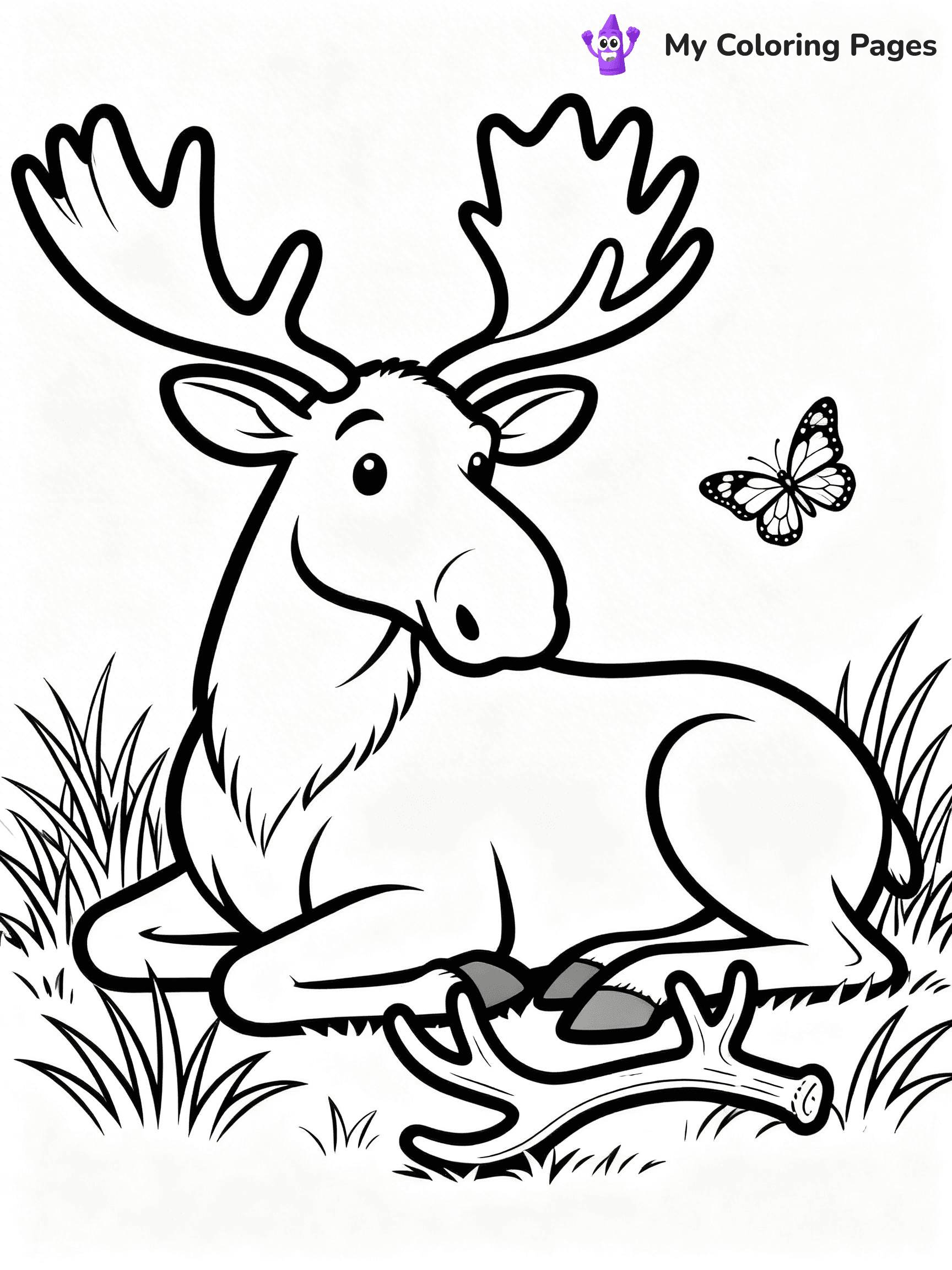 Moose Coloring Pages - 17
