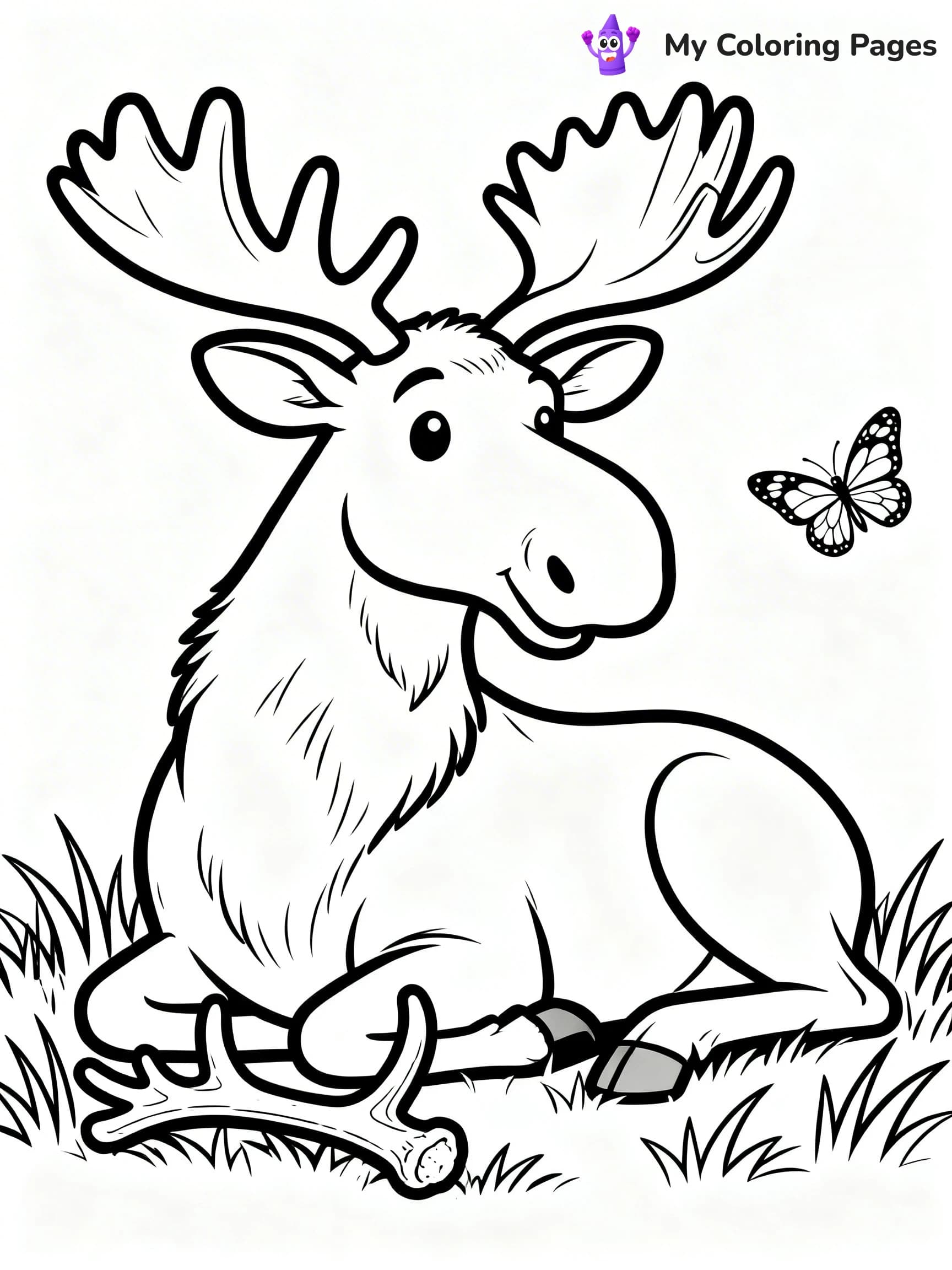 Moose Coloring Pages - 15