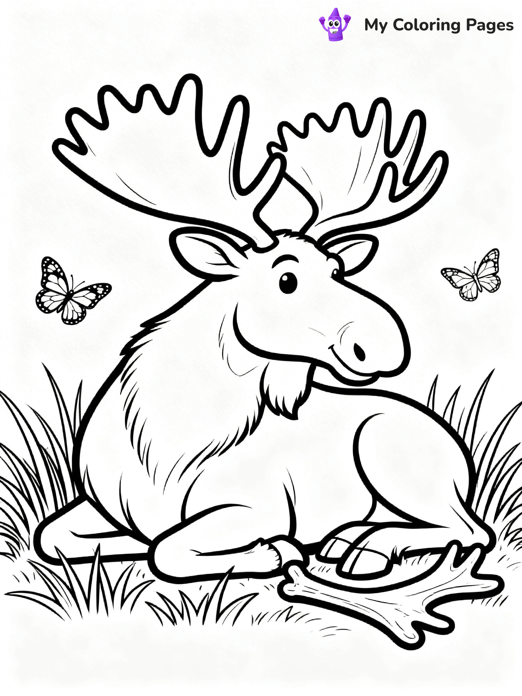 Moose Coloring Pages - 14