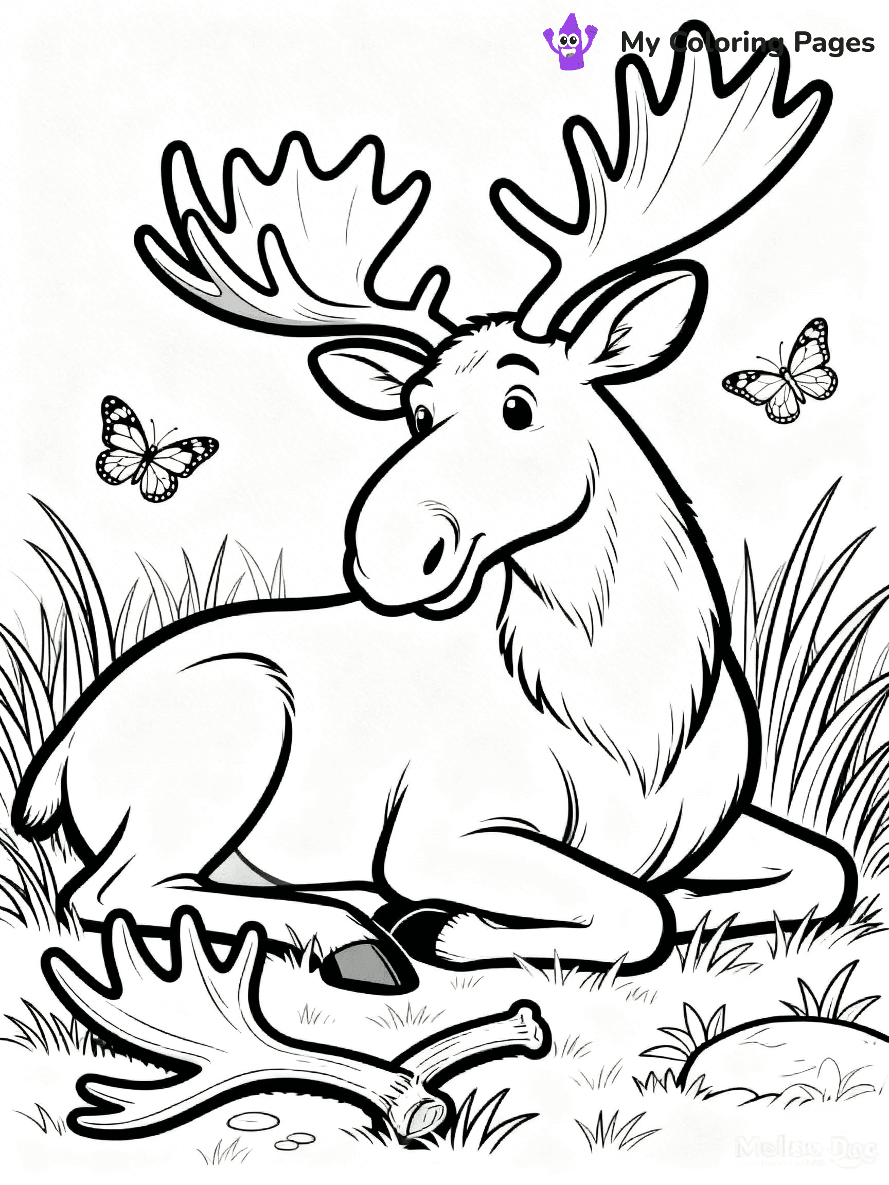 Moose Coloring Pages - 13