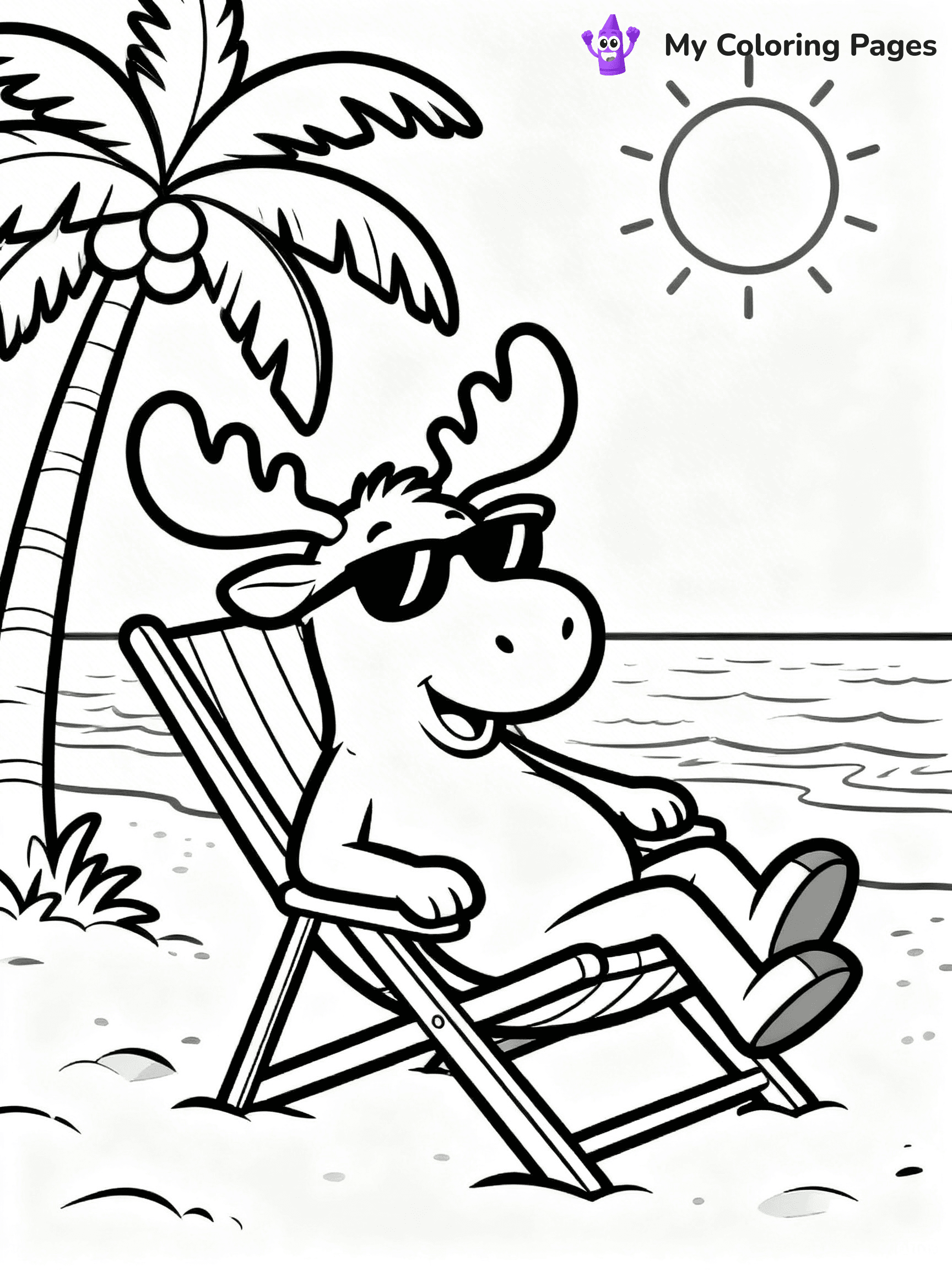 Moose Coloring Pages - 12