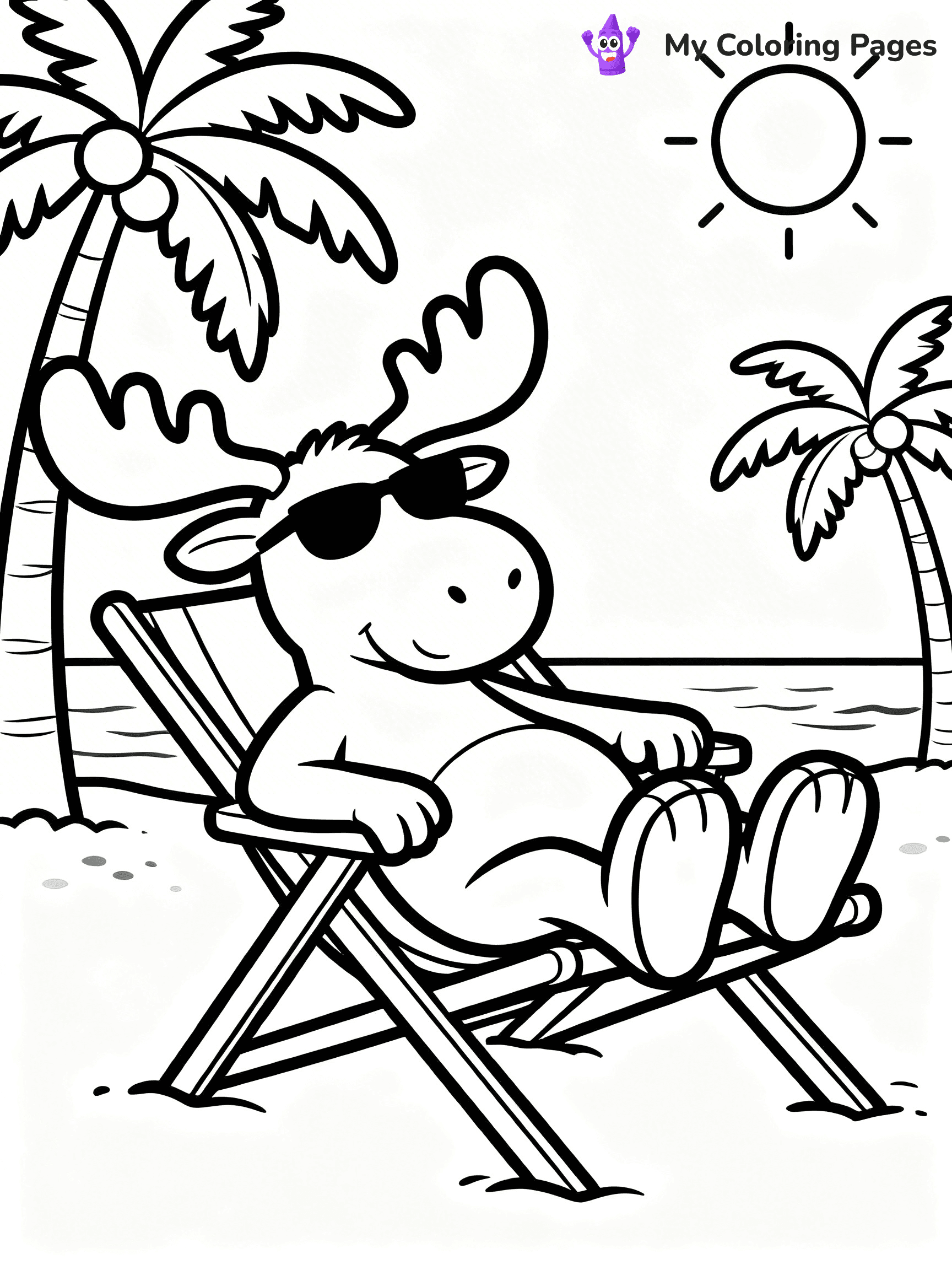 Moose Coloring Pages - 11