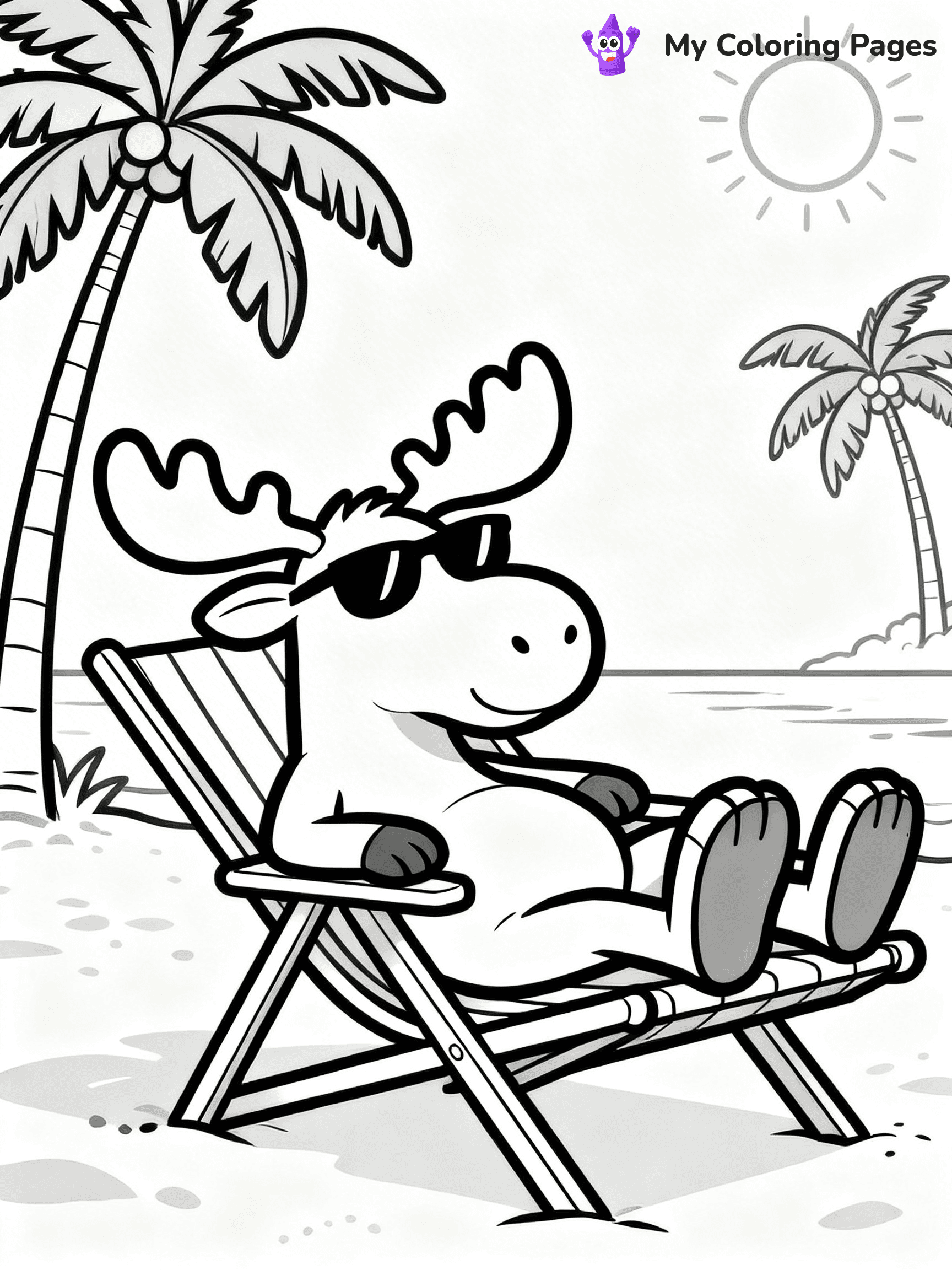 Moose Coloring Pages - 10