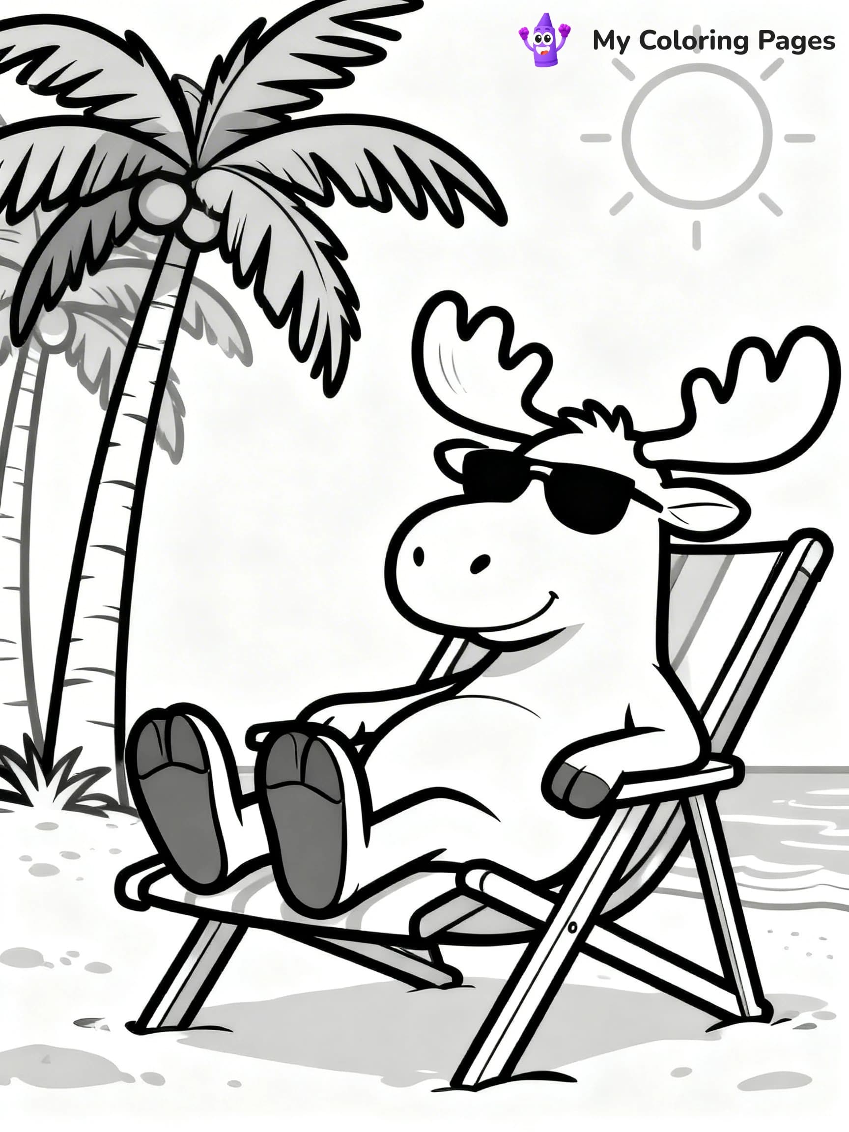 Moose Coloring Pages - 8