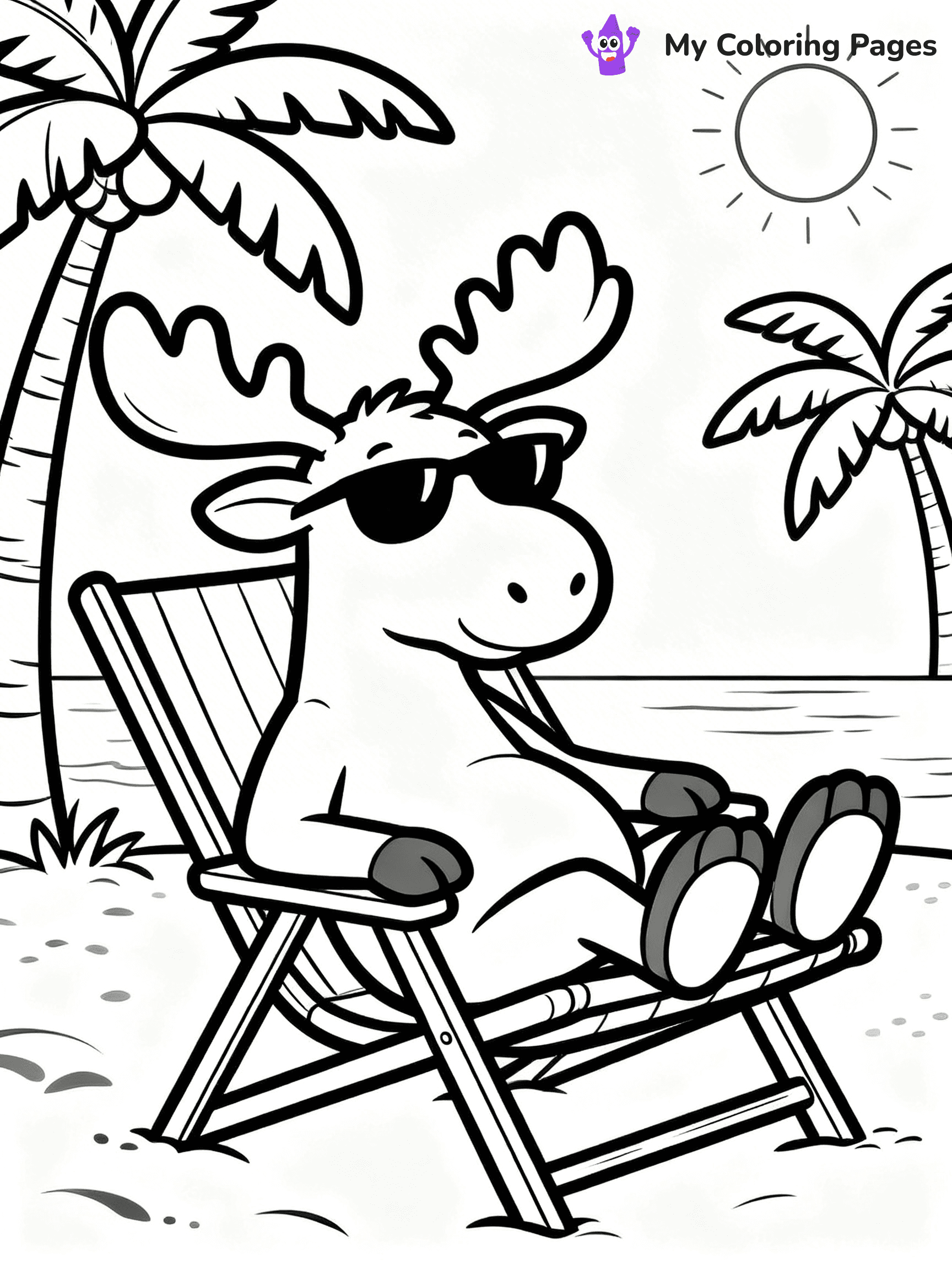 Moose Coloring Pages - 7