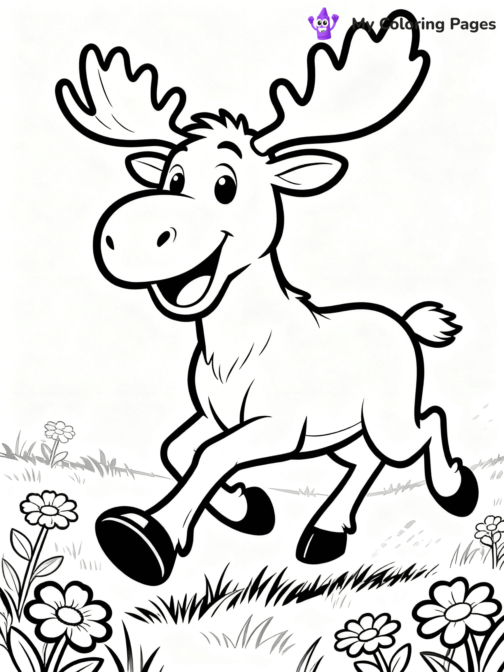 Moose Coloring Pages - 6