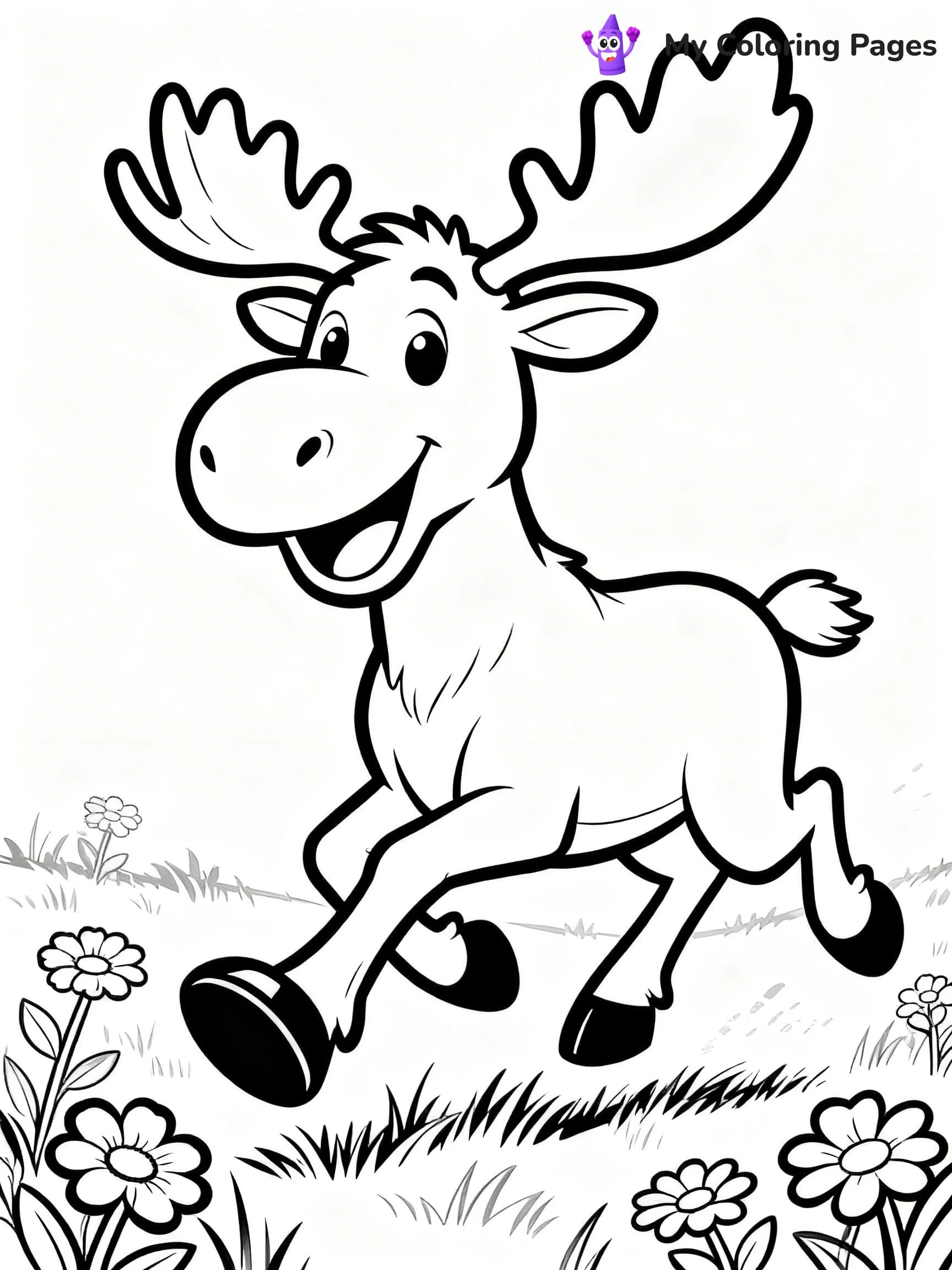 Moose Coloring Pages - 6