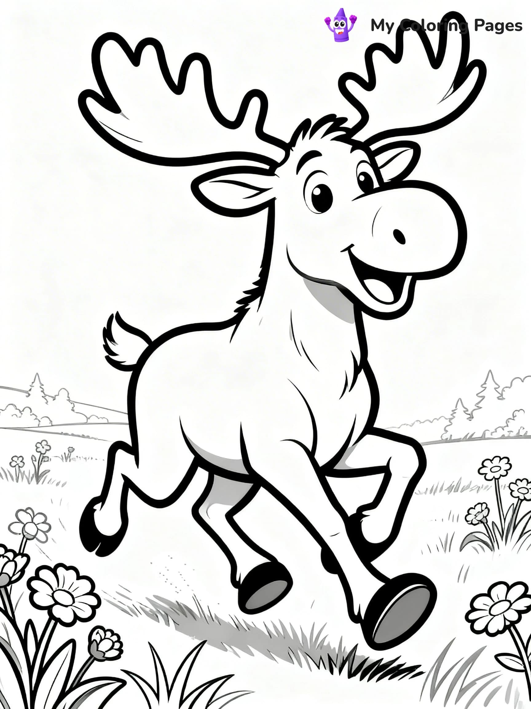 Moose Coloring Pages - 5